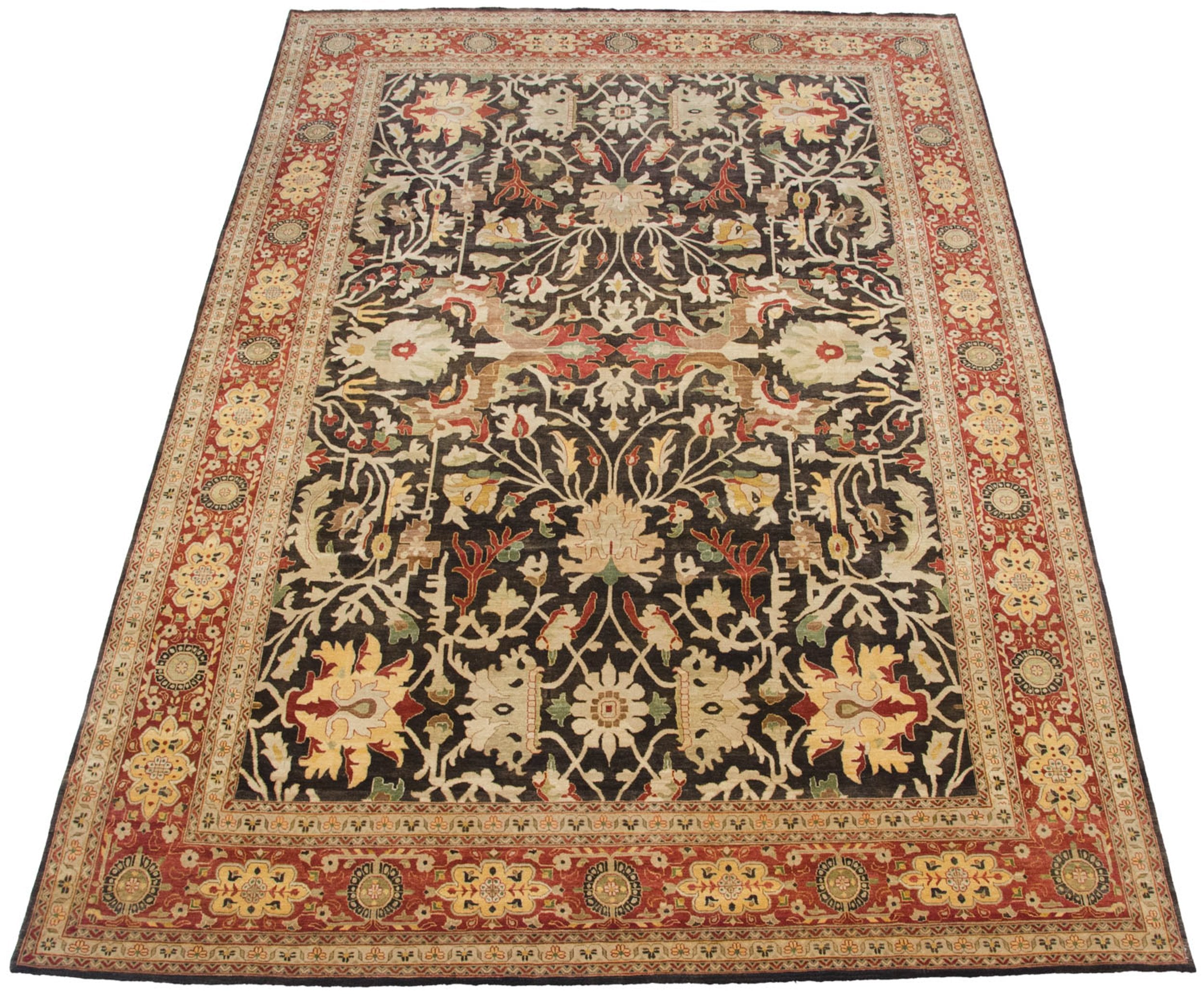 9.5x14.5 Fine Indian Serapi Design Carpet by Old New House® - product image 4 for Resin Society