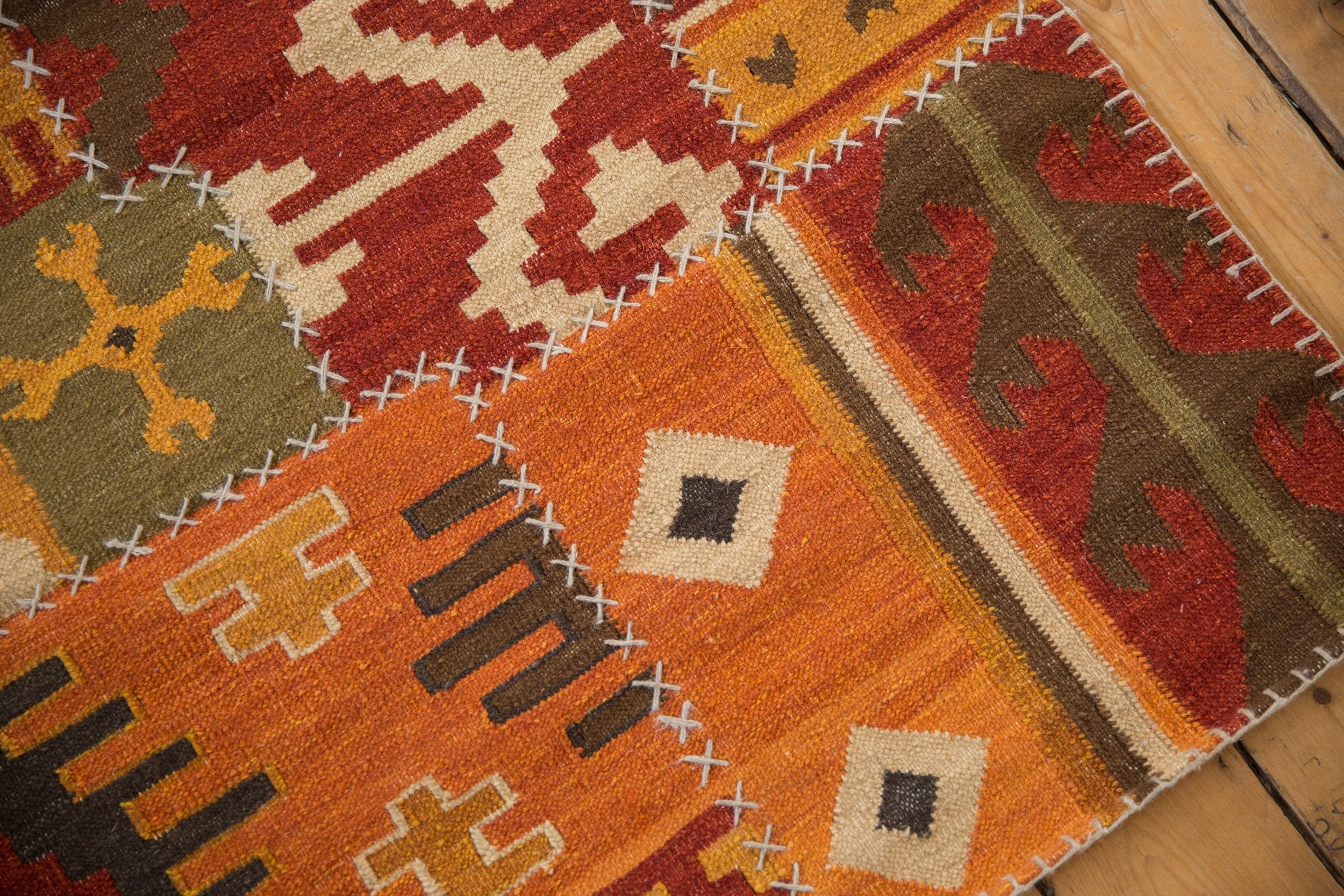 3x11.5 New Patchwork Kilim Rug Runner