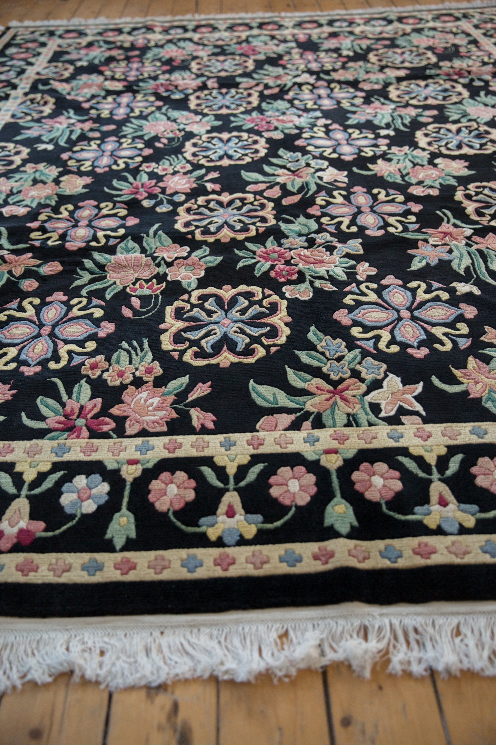 9x11.5 Vintage Indian Arts And Crafts Design Carpet by Old New House® - product image 7 for Resin Society