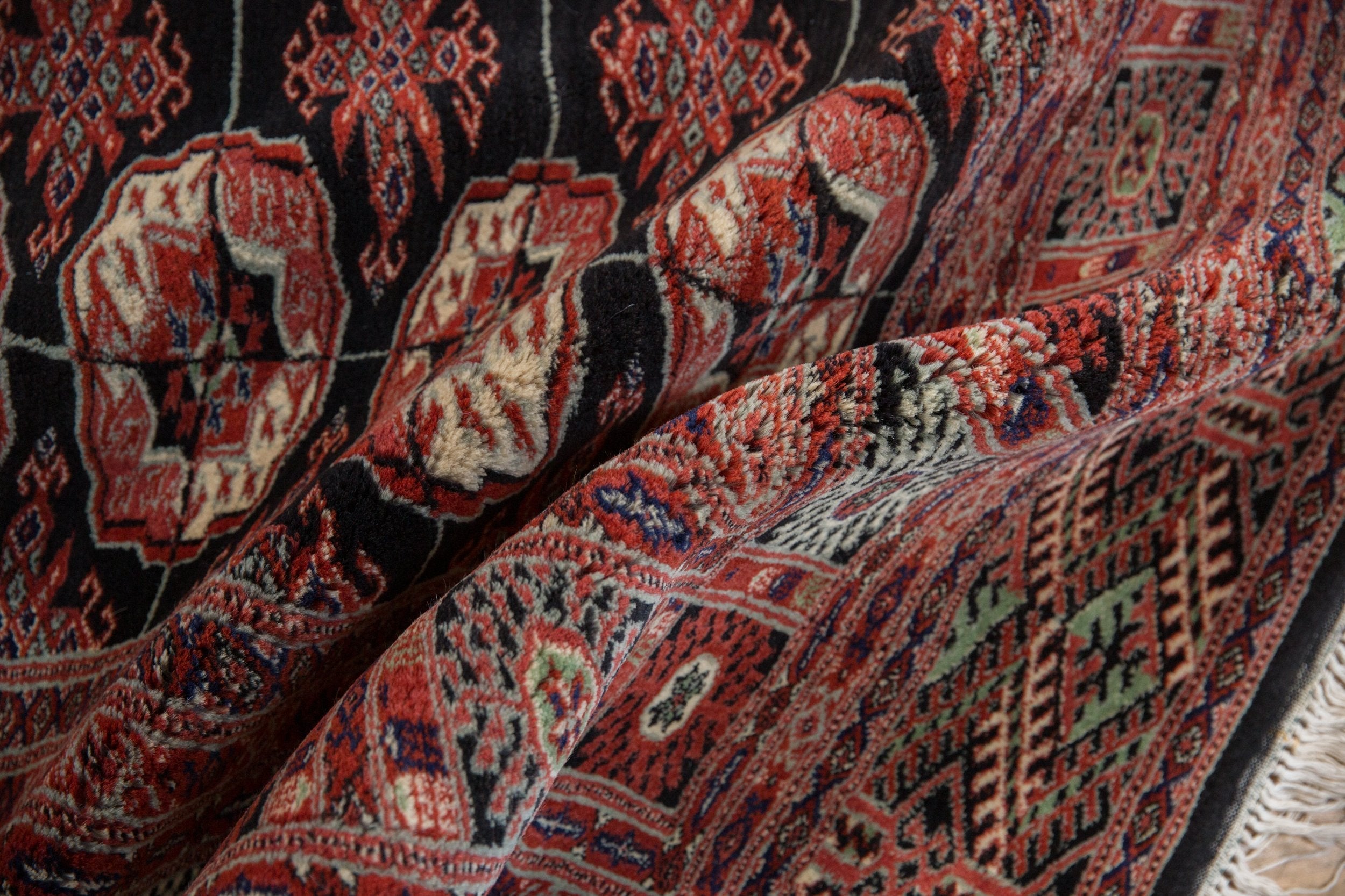 6x9 Vintage Fine Bokhara Carpet by Old New House® - product image 12 for Resin Society