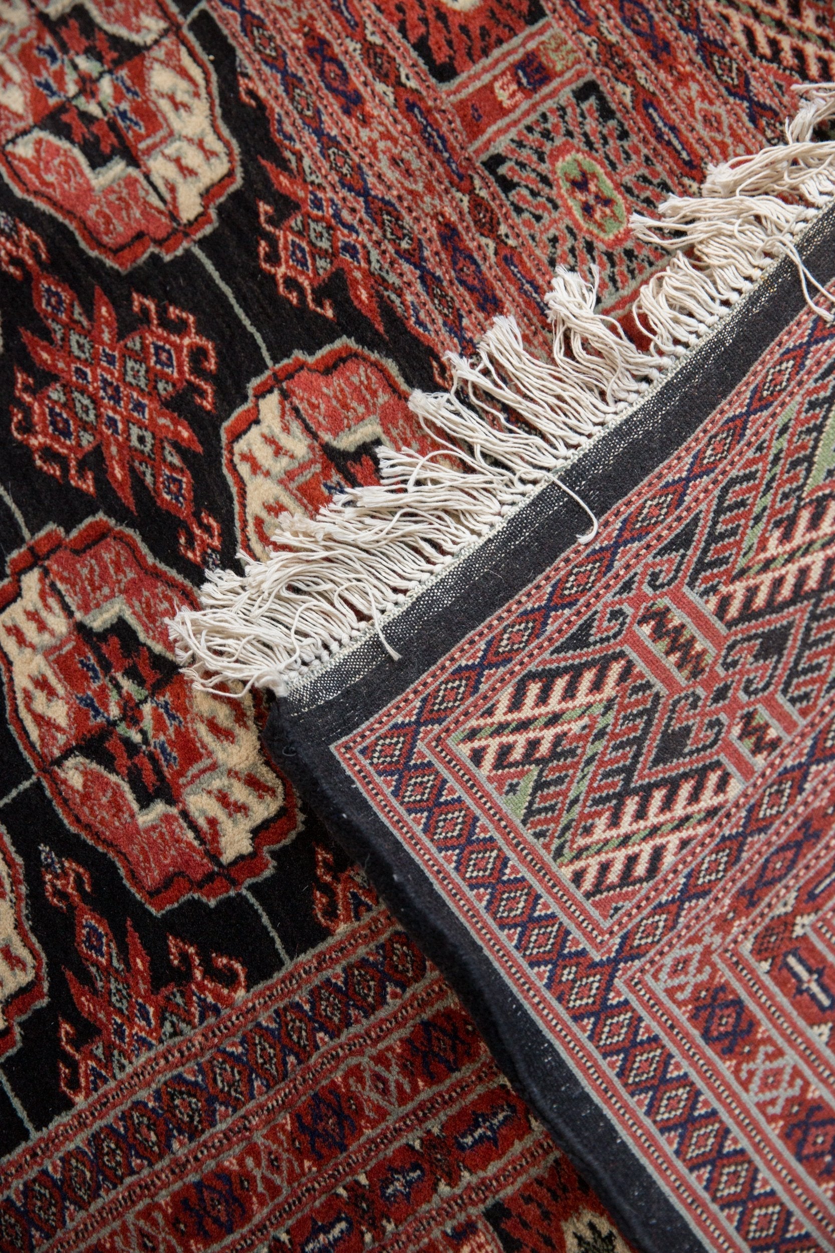 6x9 Vintage Fine Bokhara Carpet by Old New House® - product image 13 for Resin Society