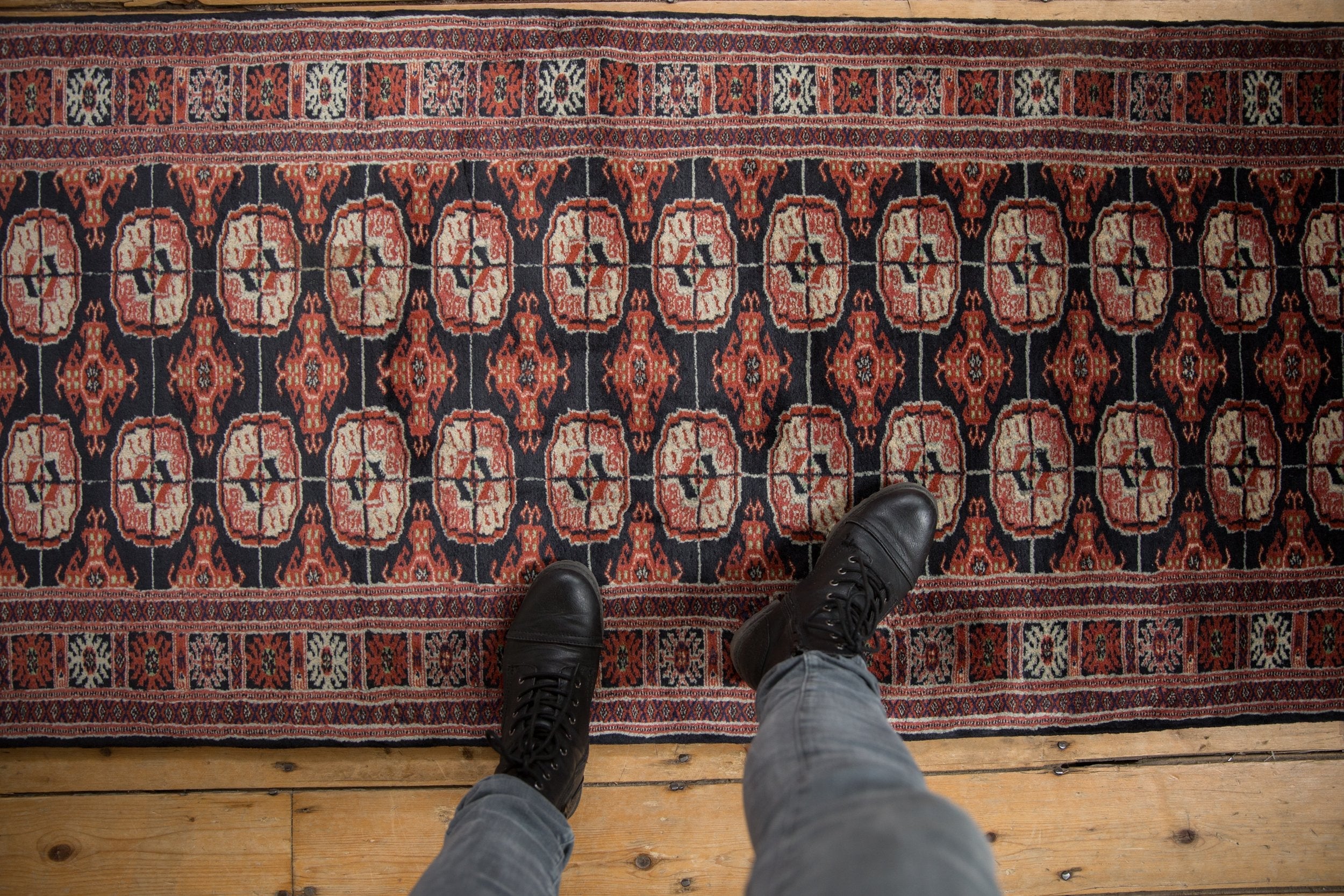 2.5x8 Vintage Fine Bokhara Rug Runner by Old New House® - product image 2 for Resin Society