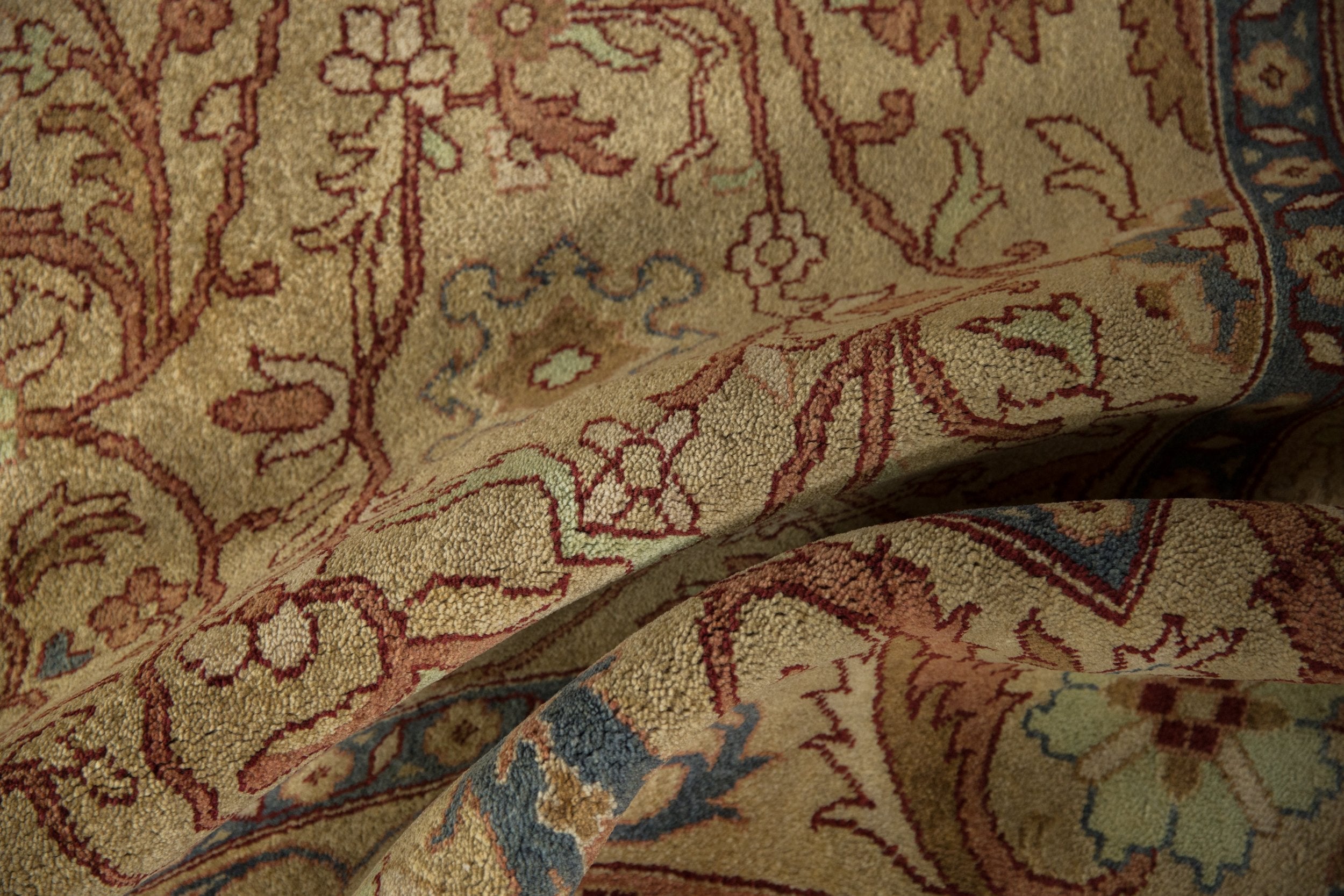 9x12 Vintage Indian Bijar Design Carpet by Old New House® - product image 11 for Resin Society