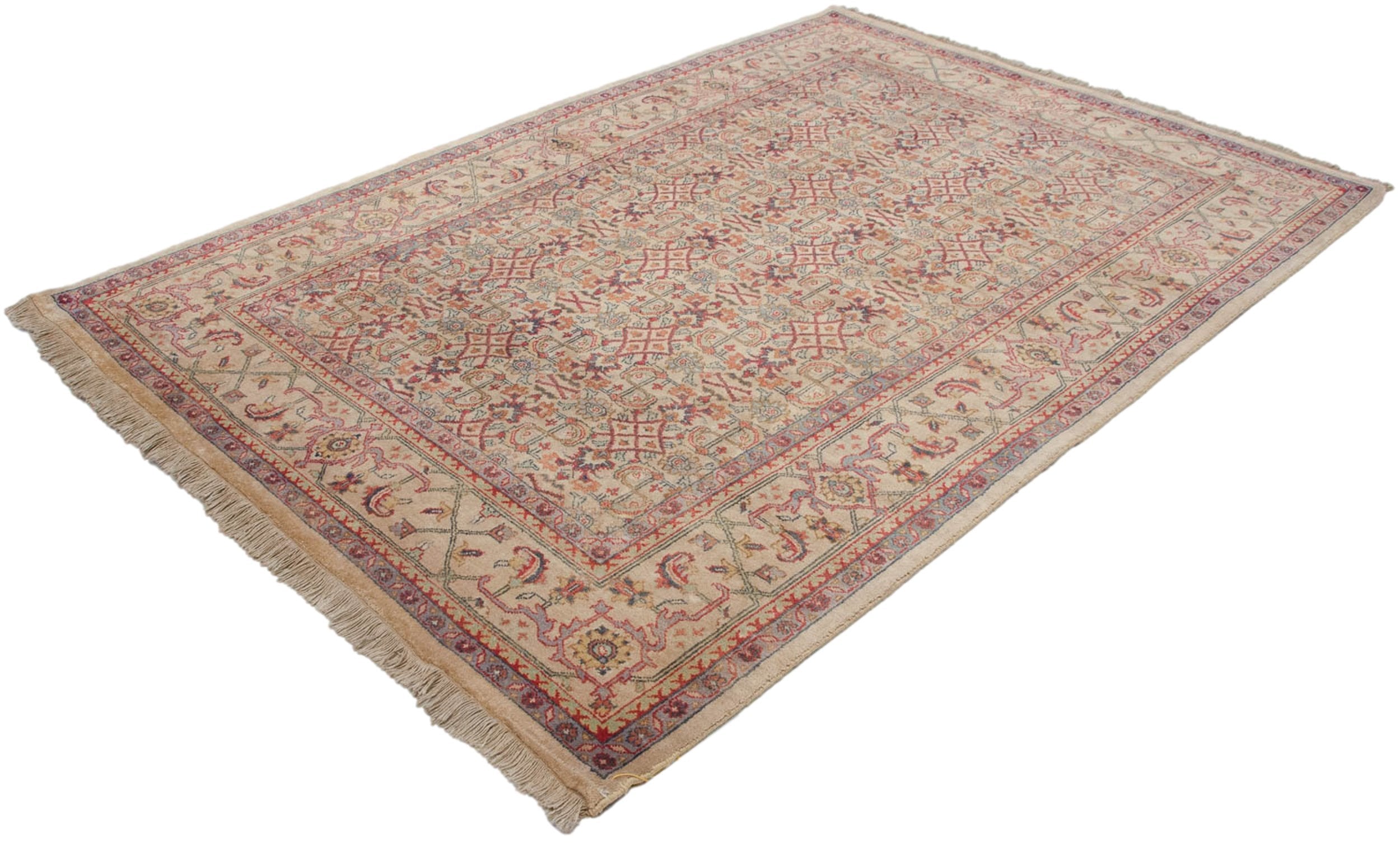 6x9 Vintage Indian Mahal Design Carpet by Old New House® - product image 3 for Resin Society