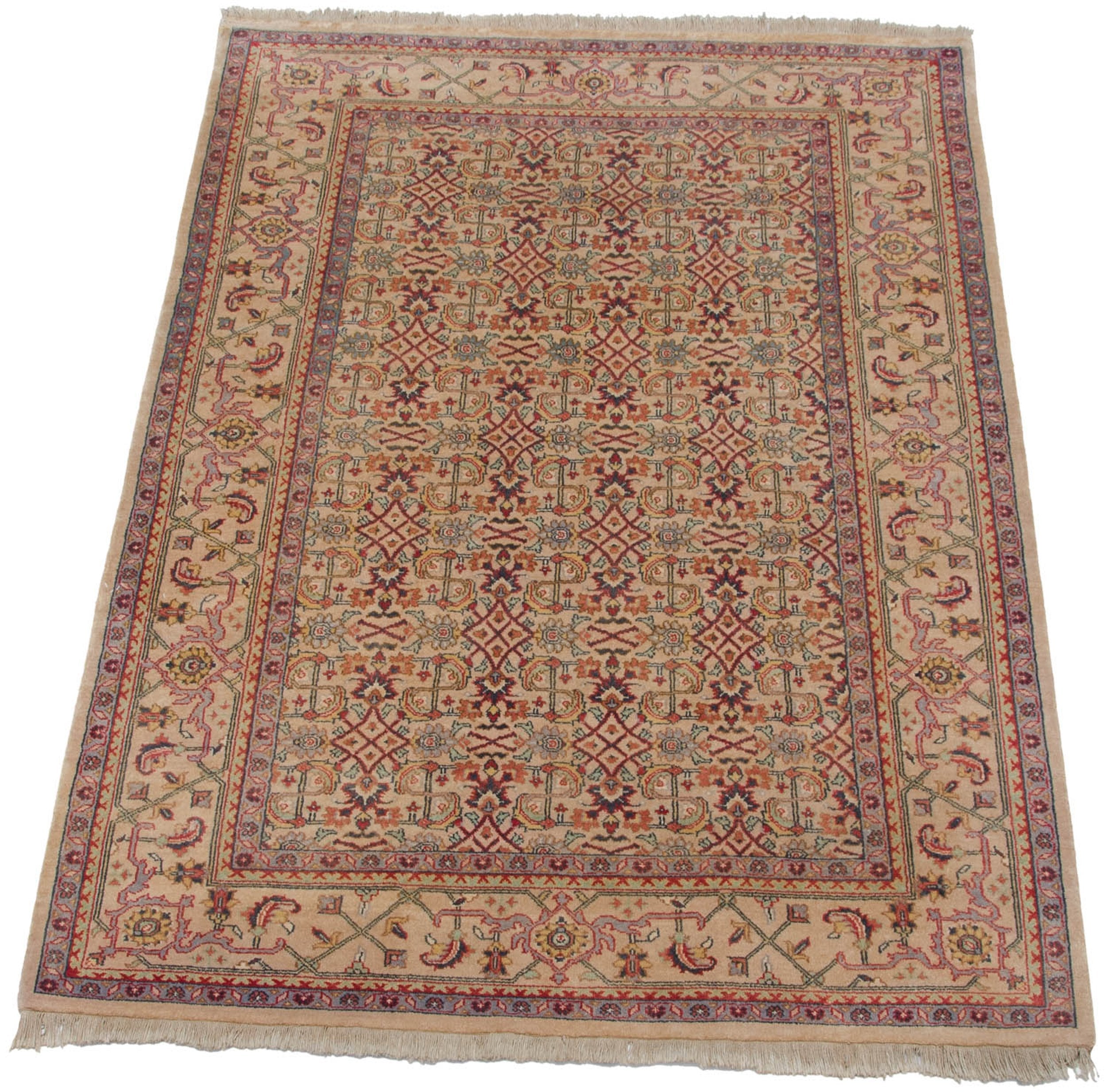 6x9 Vintage Indian Mahal Design Carpet by Old New House® - product image 4 for Resin Society