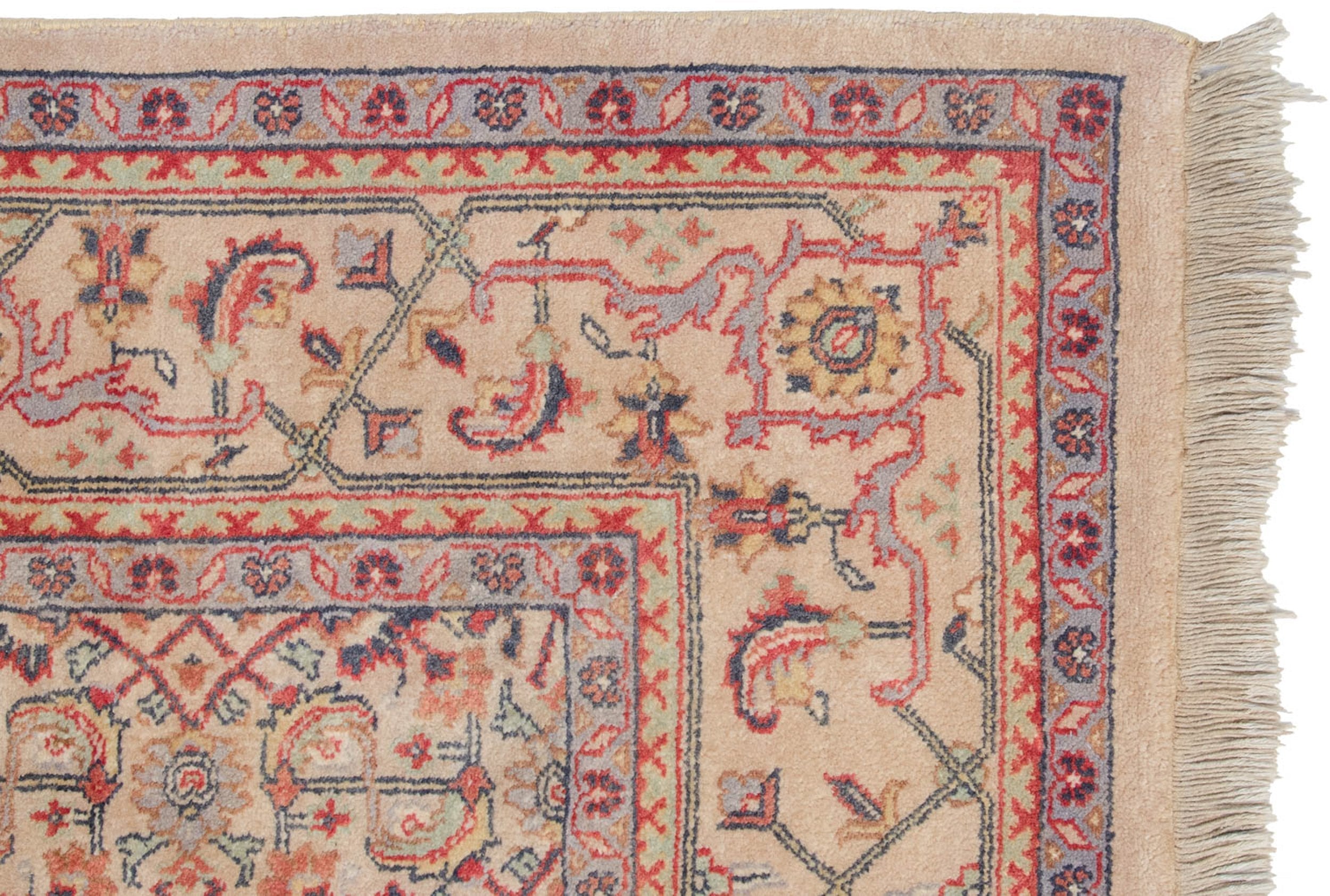 6x9 Vintage Indian Mahal Design Carpet by Old New House® - product image 7 for Resin Society