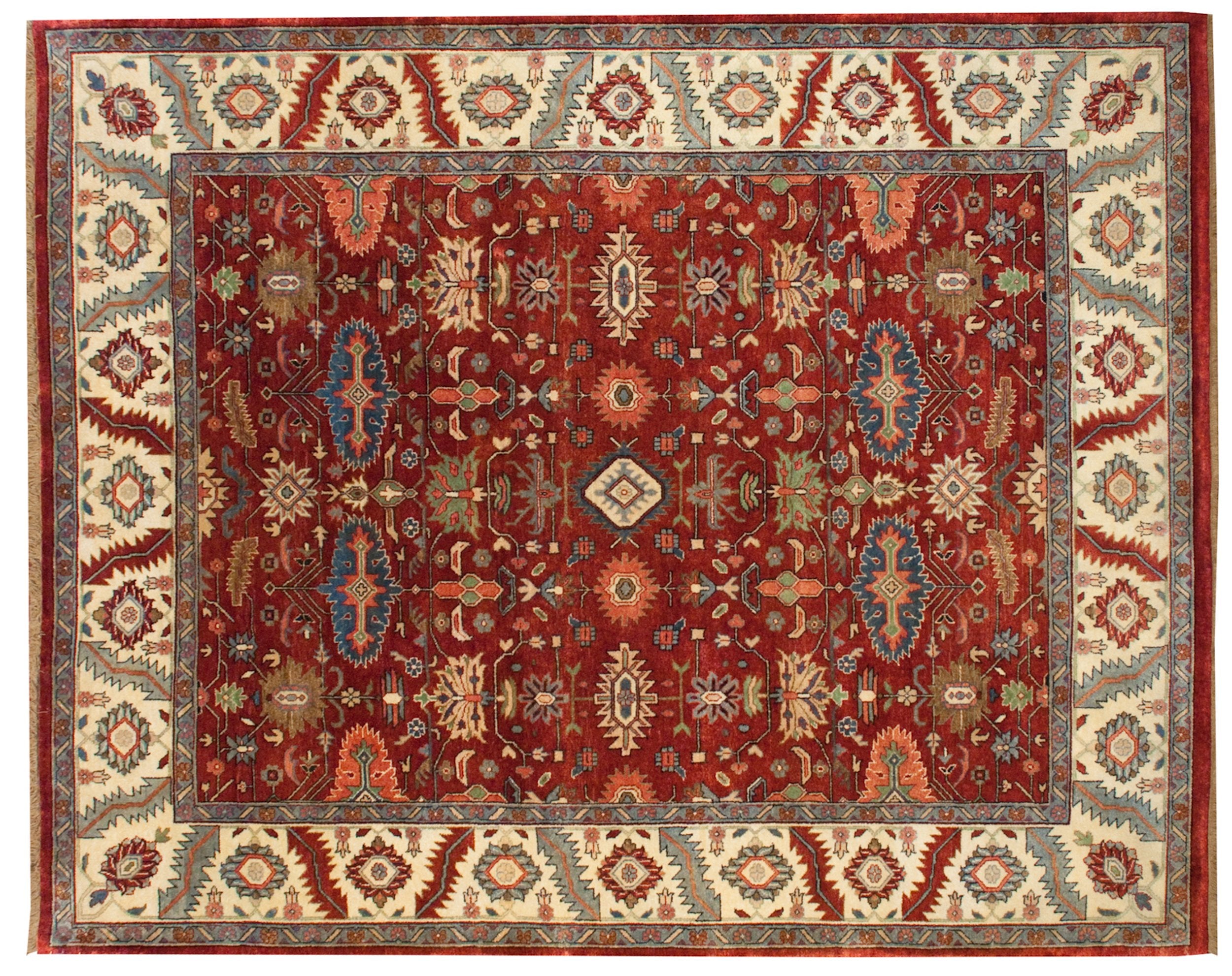8x10 Vintage Indian Heriz Design Carpet by Old New House® - main product image for Resin Society