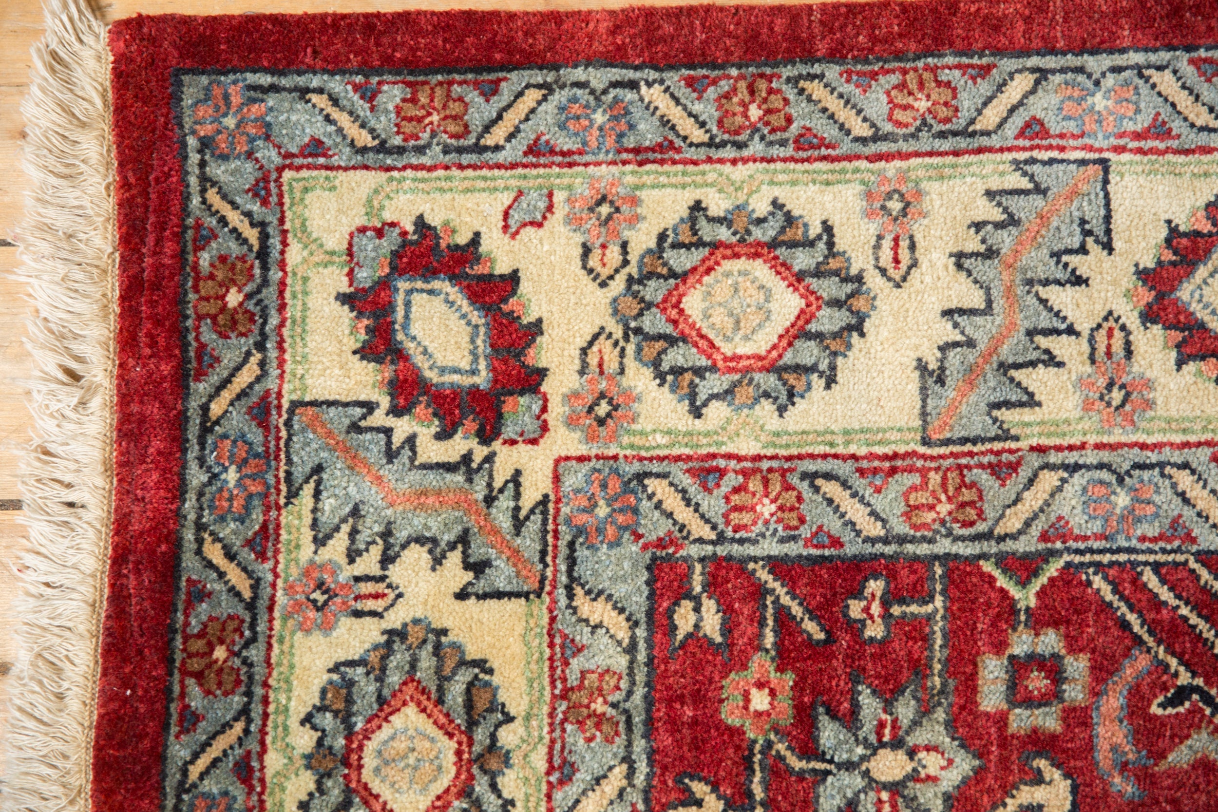 6x9 Vintage Indian Heriz Design Carpet by Old New House® - product image 3 for Resin Society