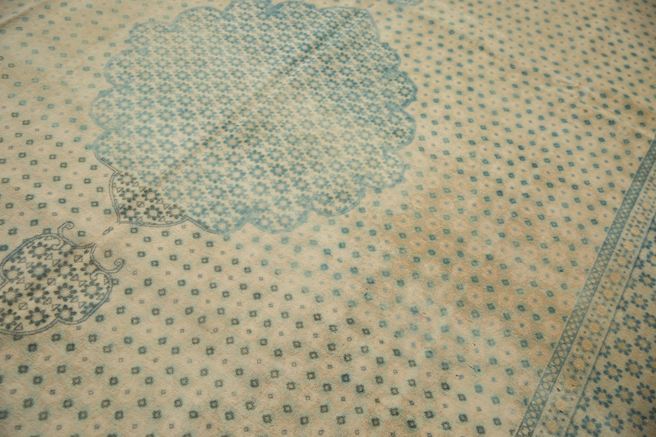 9x11.5 Vintage Distressed Bulgarian Tabriz Design Carpet by Old New House® - product image 9 for Resin Society