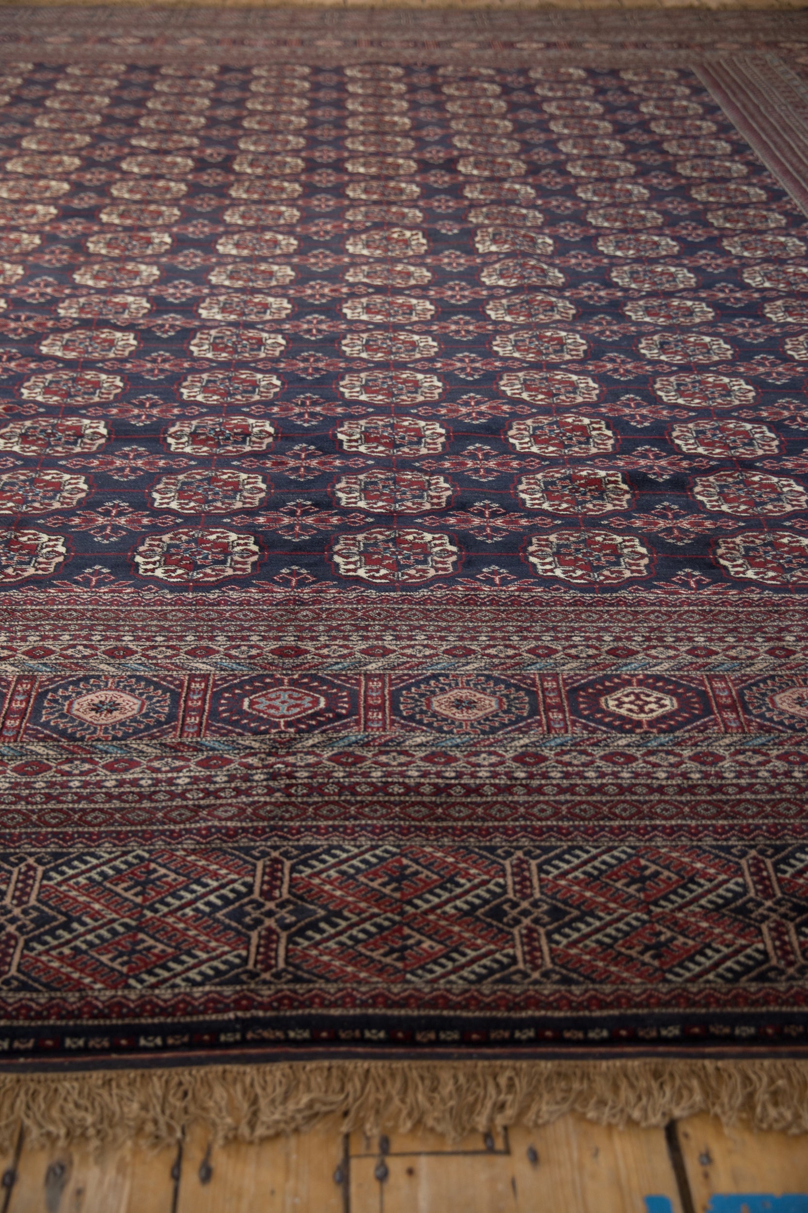 12x12.5 Vintage Fine Bokhara Square Carpet by Old New House® - product image 4 for Resin Society