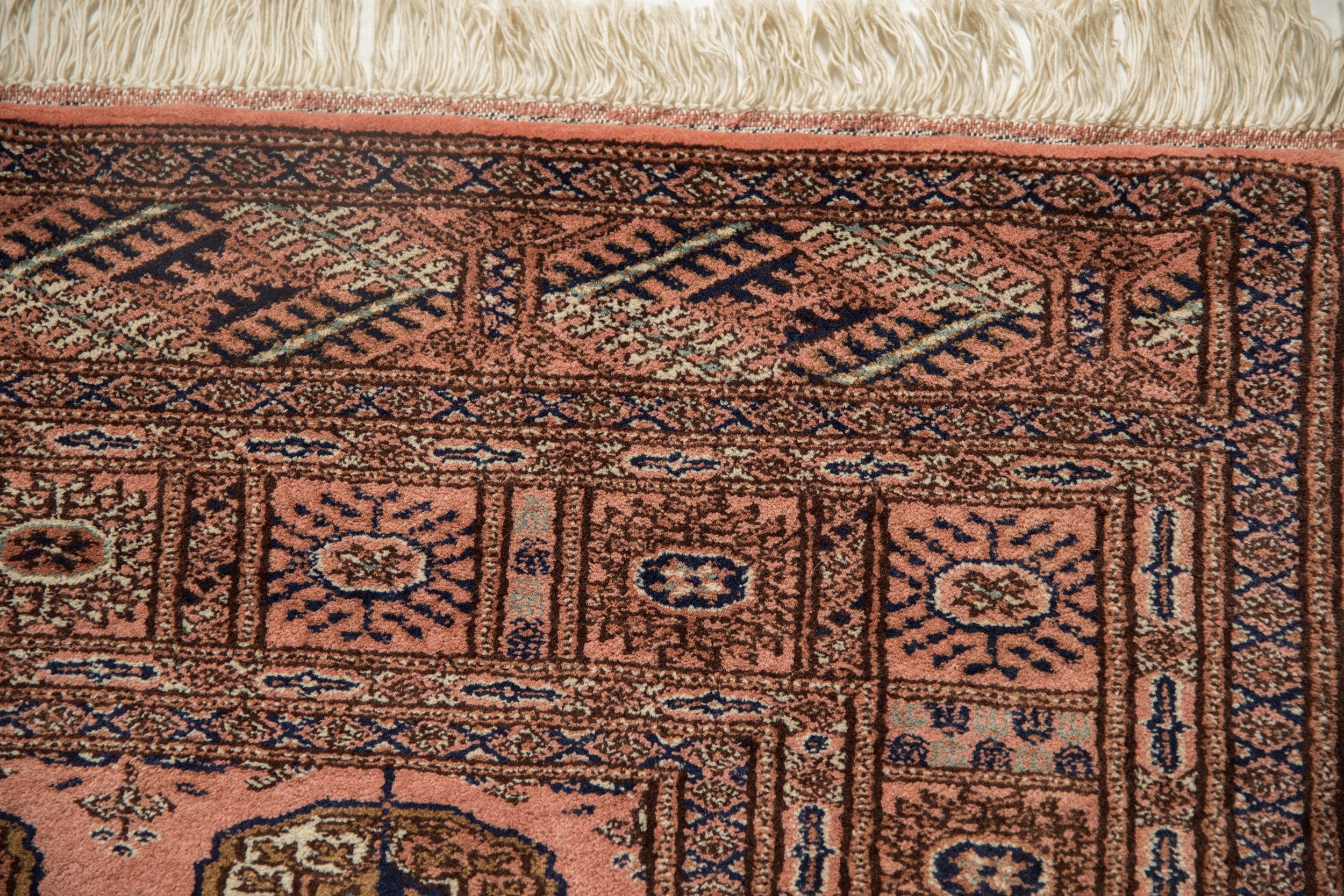4x4 Vintage Fine Bokhara Square Rug by Old New House® - product image 3 for Resin Society