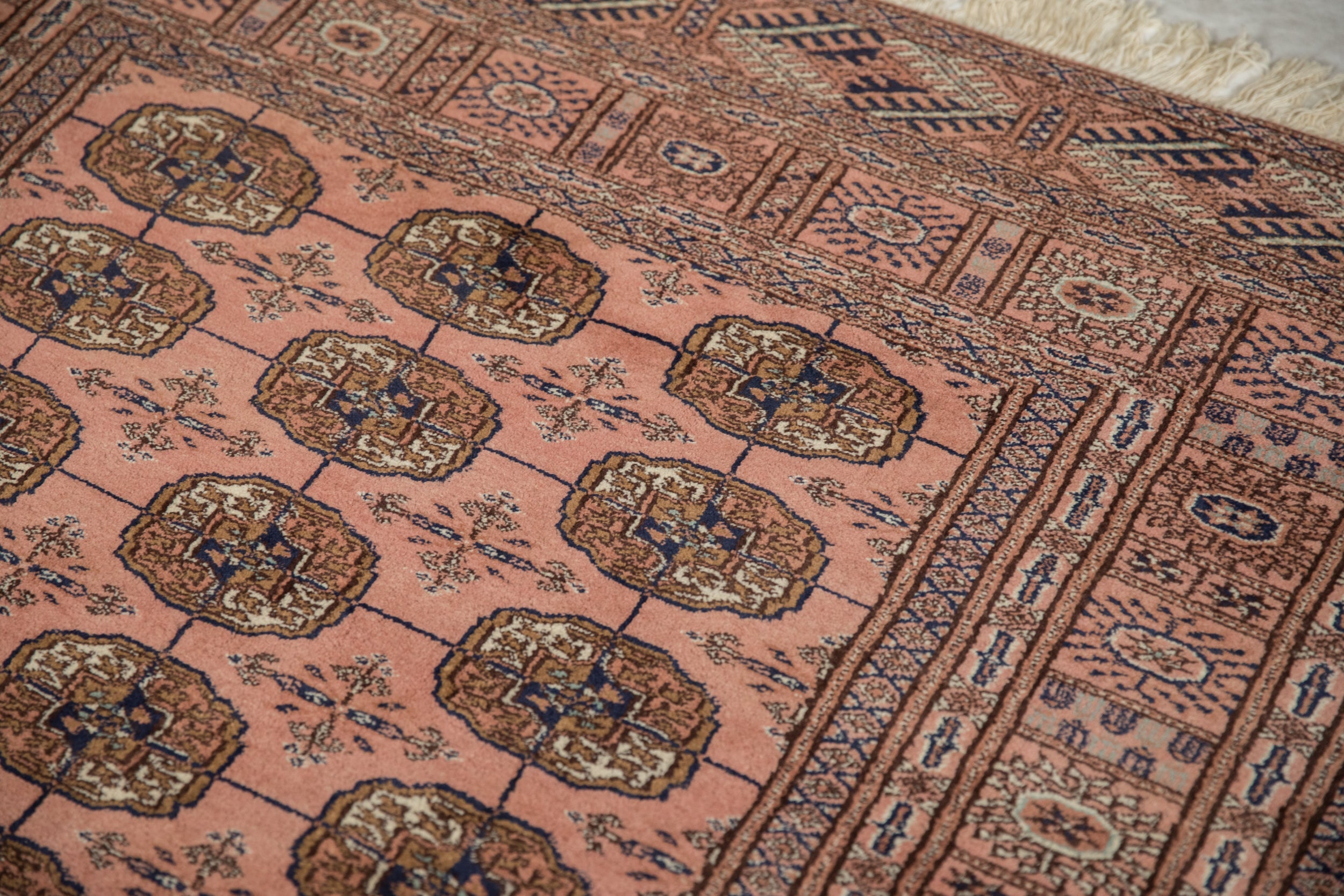 4x4 Vintage Fine Bokhara Square Rug by Old New House® - product image 5 for Resin Society