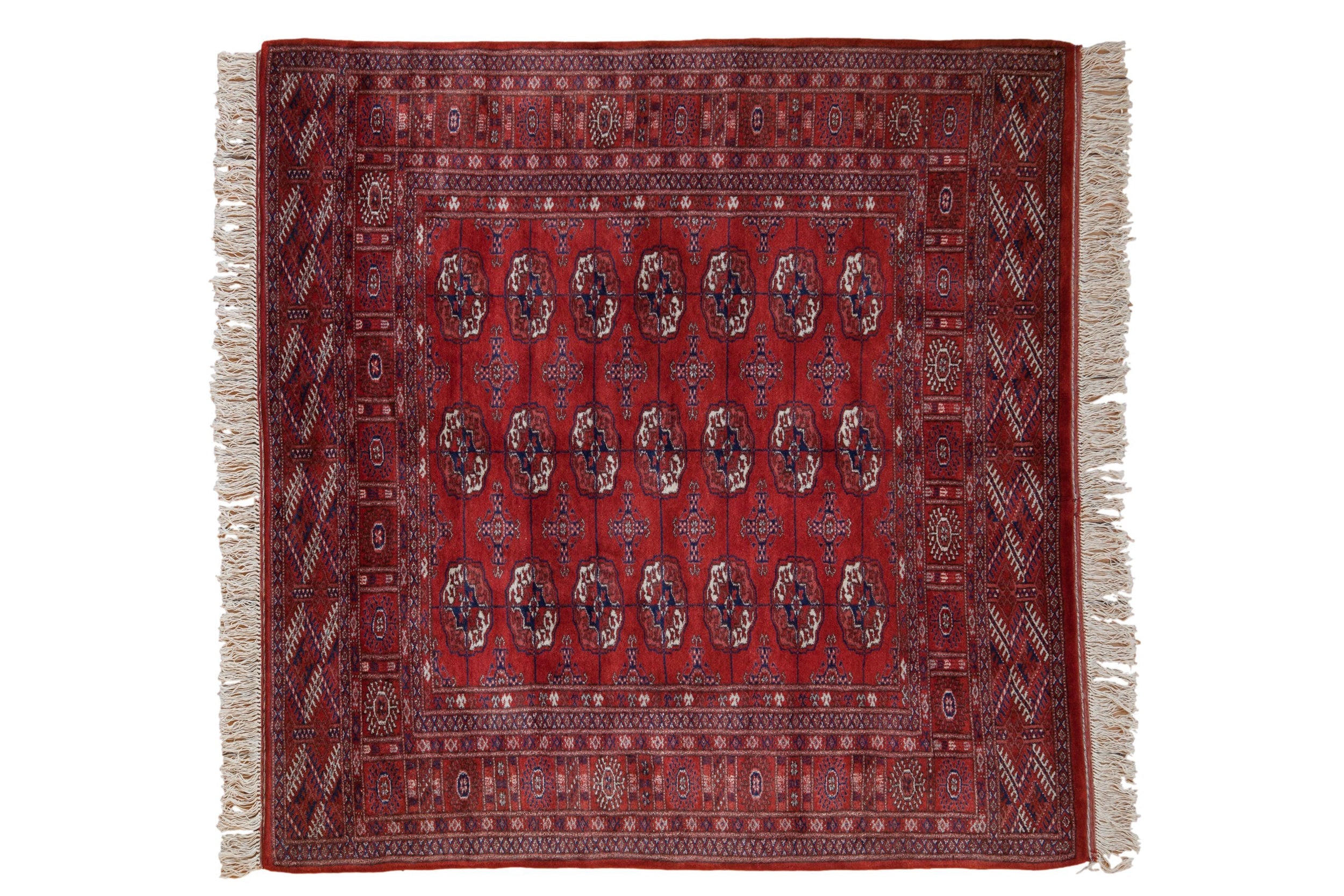 5x5 Vintage Fine Bokhara Square Rug by Old New House® - main product image for Resin Society