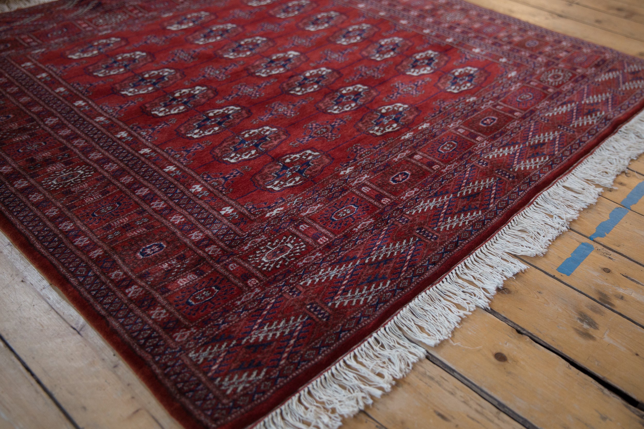 5x5 Vintage Fine Bokhara Square Rug by Old New House® - product image 3 for Resin Society