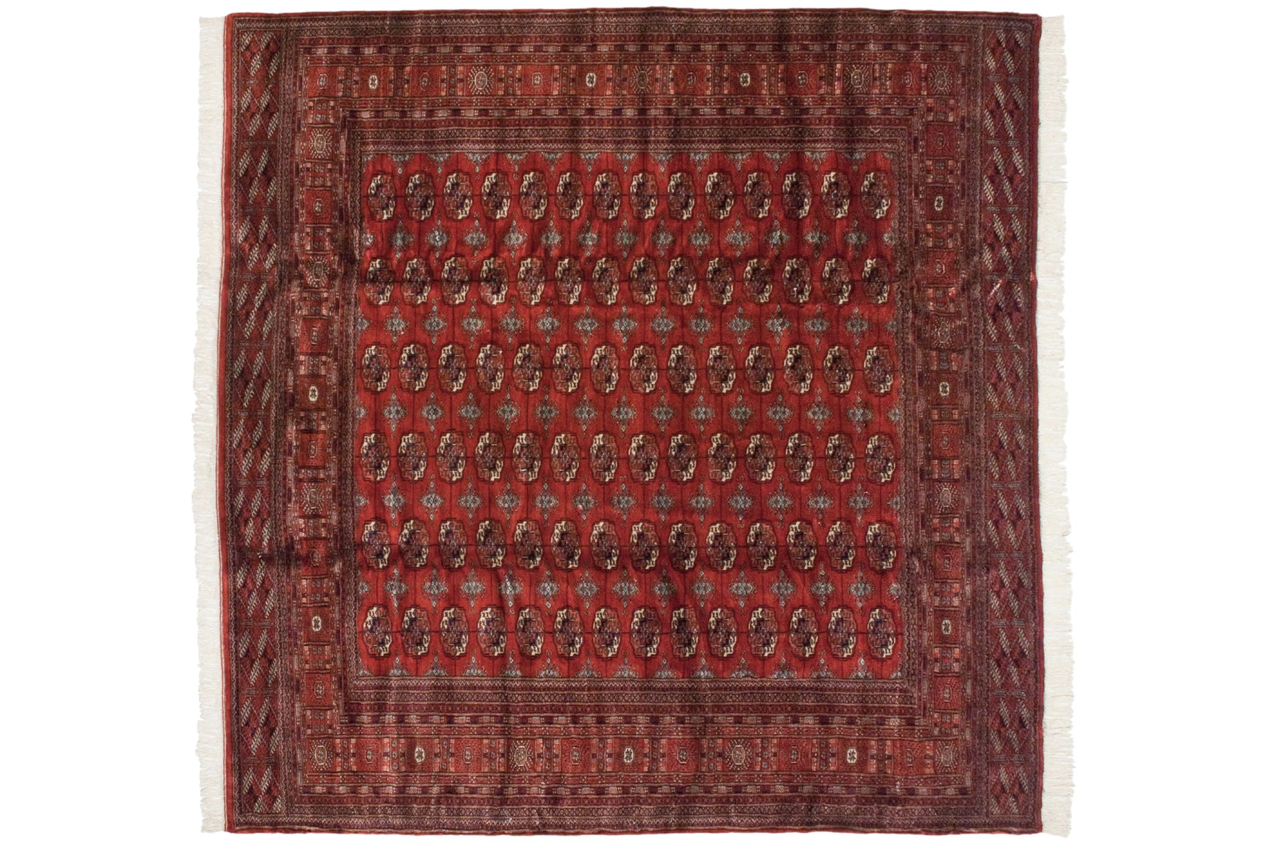 10x10 Vintage Fine Bokhara Square Carpet by Old New House® - main product image for Resin Society