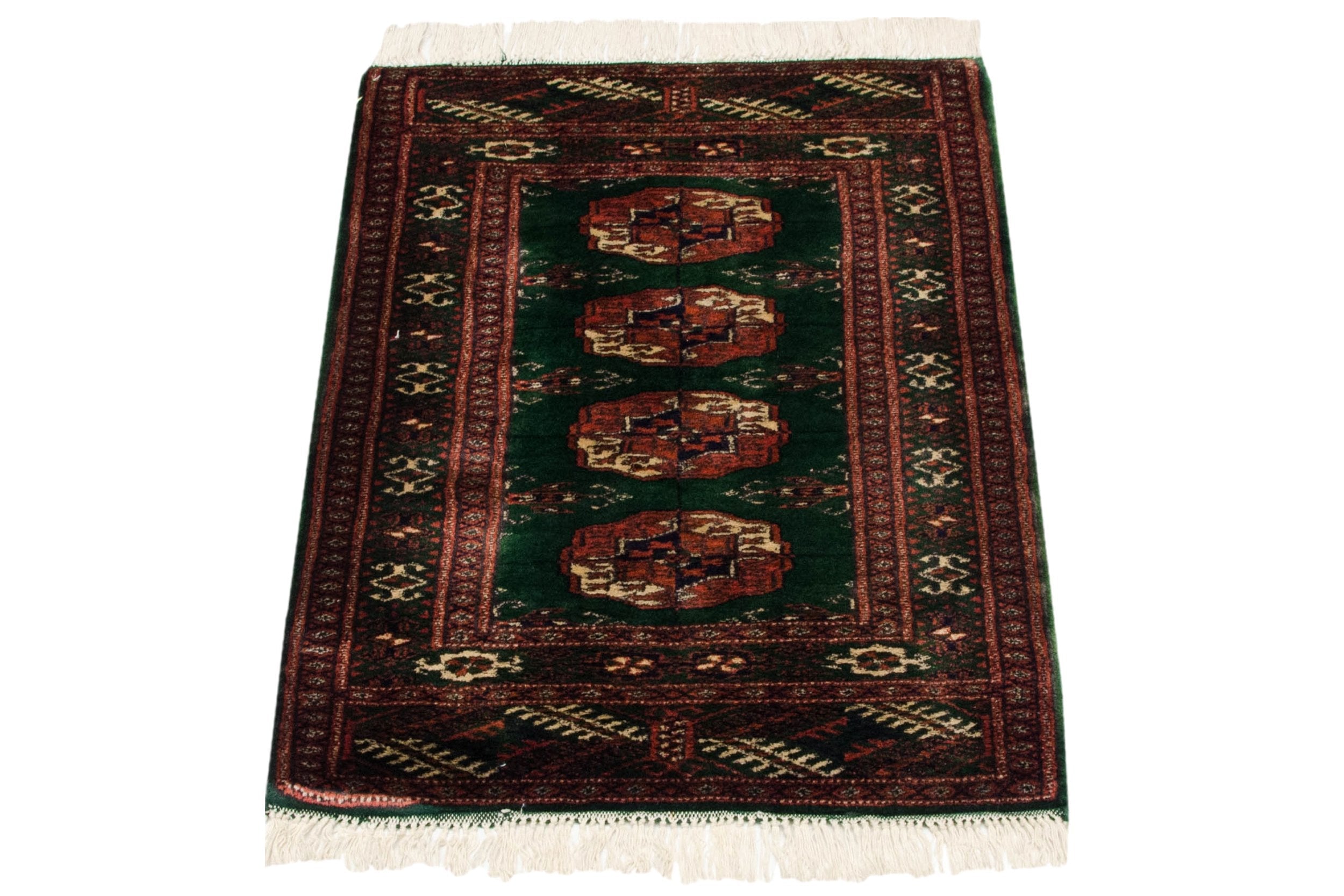 2x3 Vintage Fine Bokhara Rug Mat