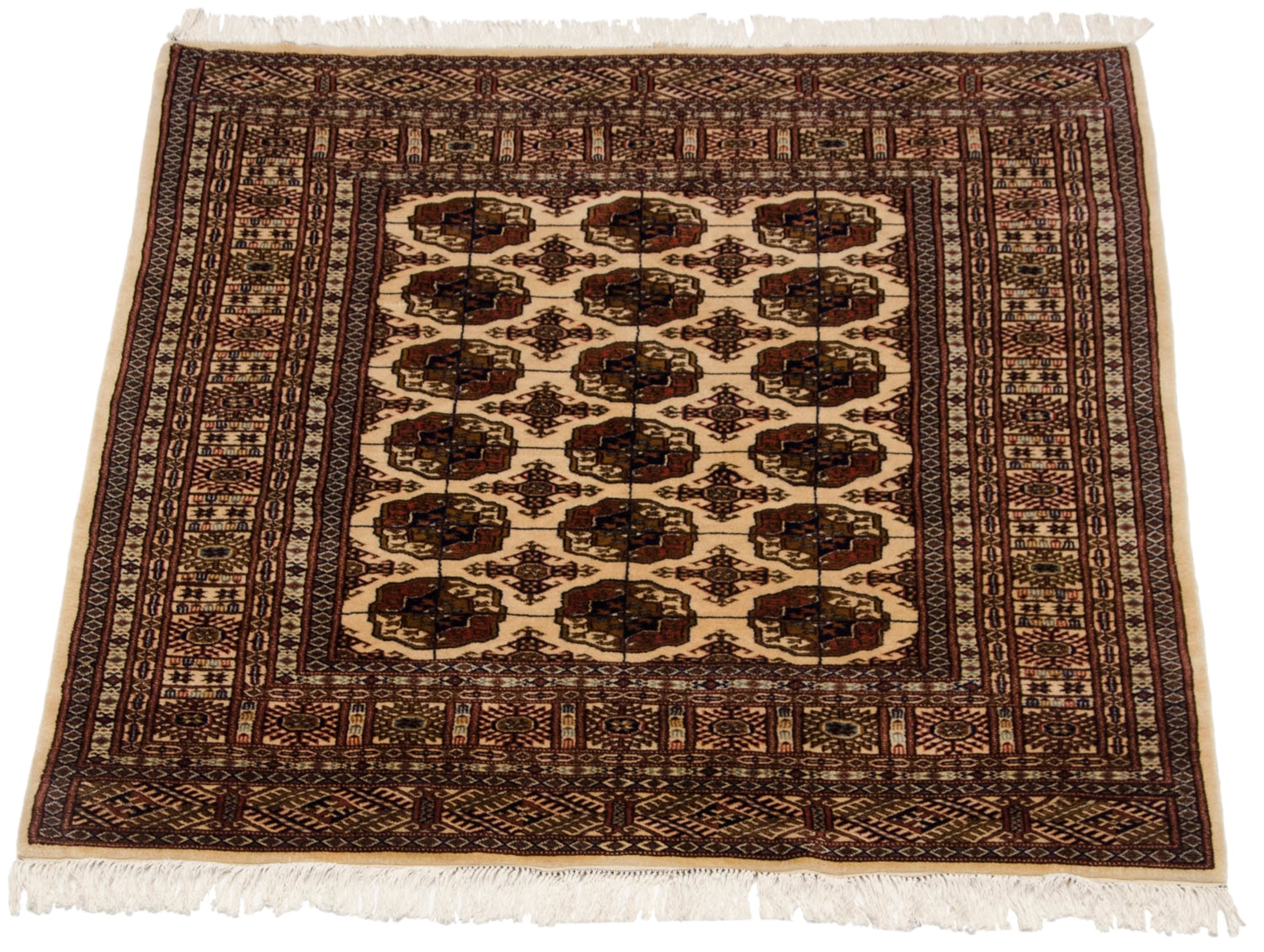 5x5 Vintage Fine Bokhara Square Rug by Old New House® - product image 3 for Resin Society