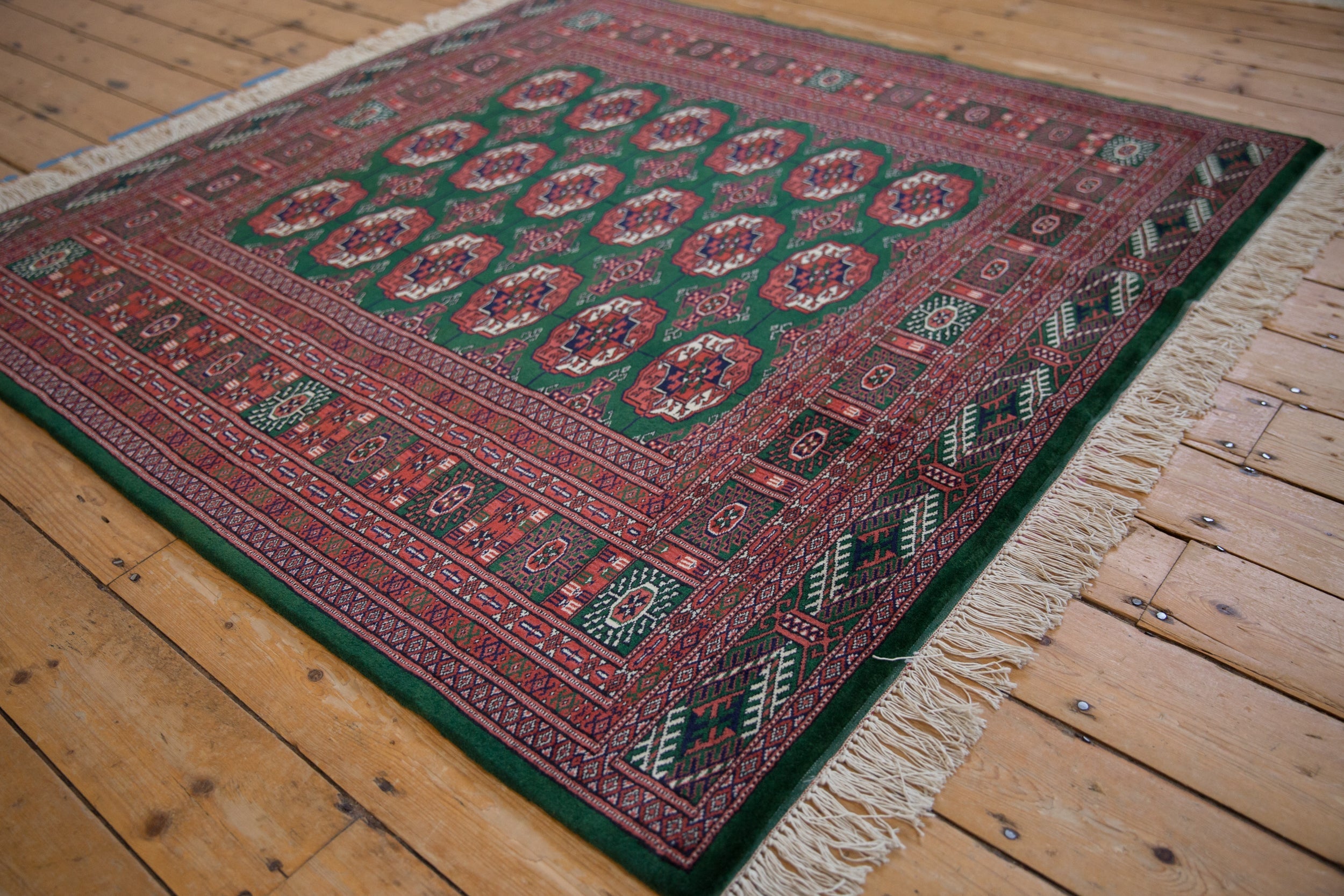 5x5 Vintage Fine Bokhara Square Rug by Old New House® - product image 3 for Resin Society