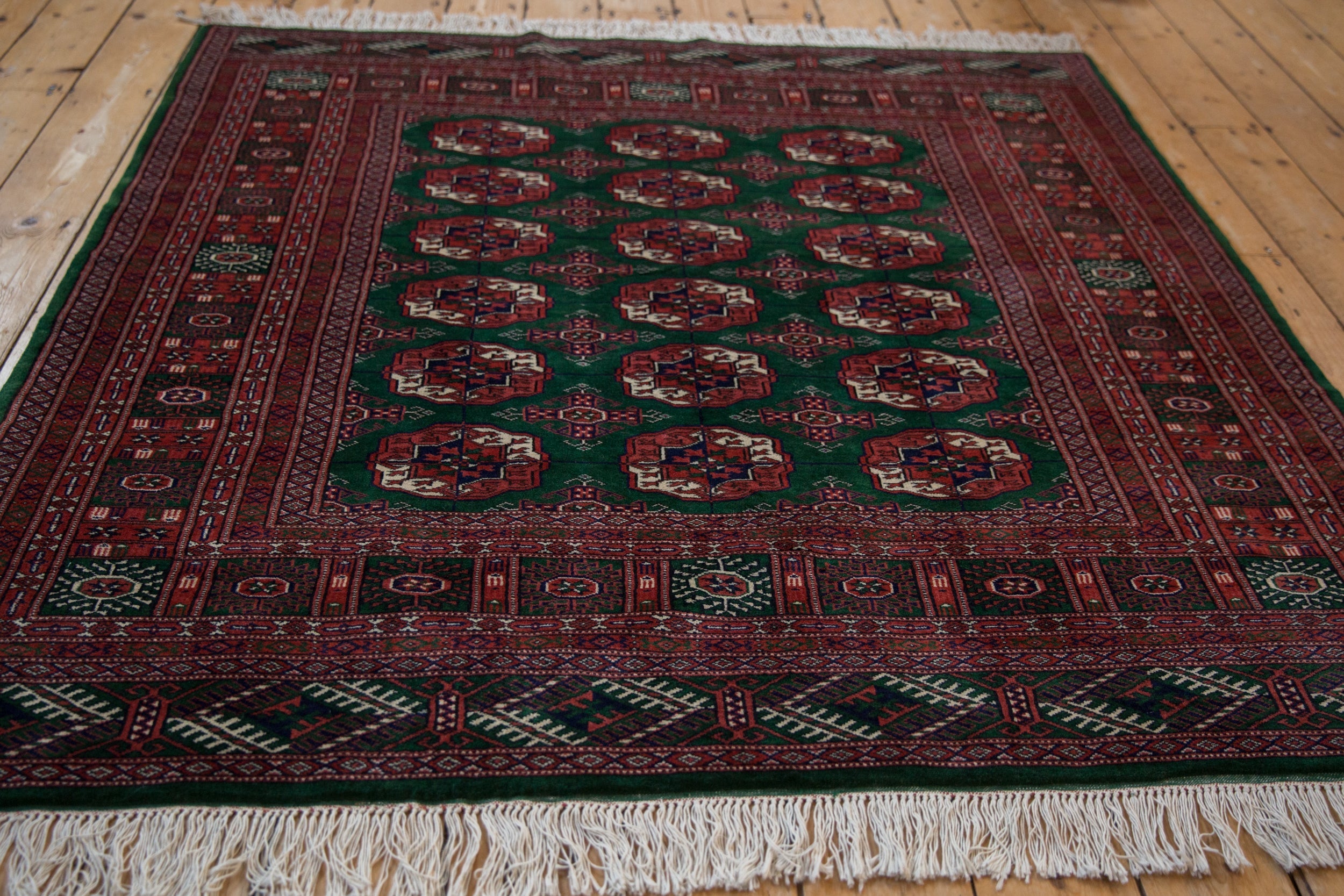 5x5 Vintage Fine Bokhara Square Rug by Old New House® - product image 5 for Resin Society