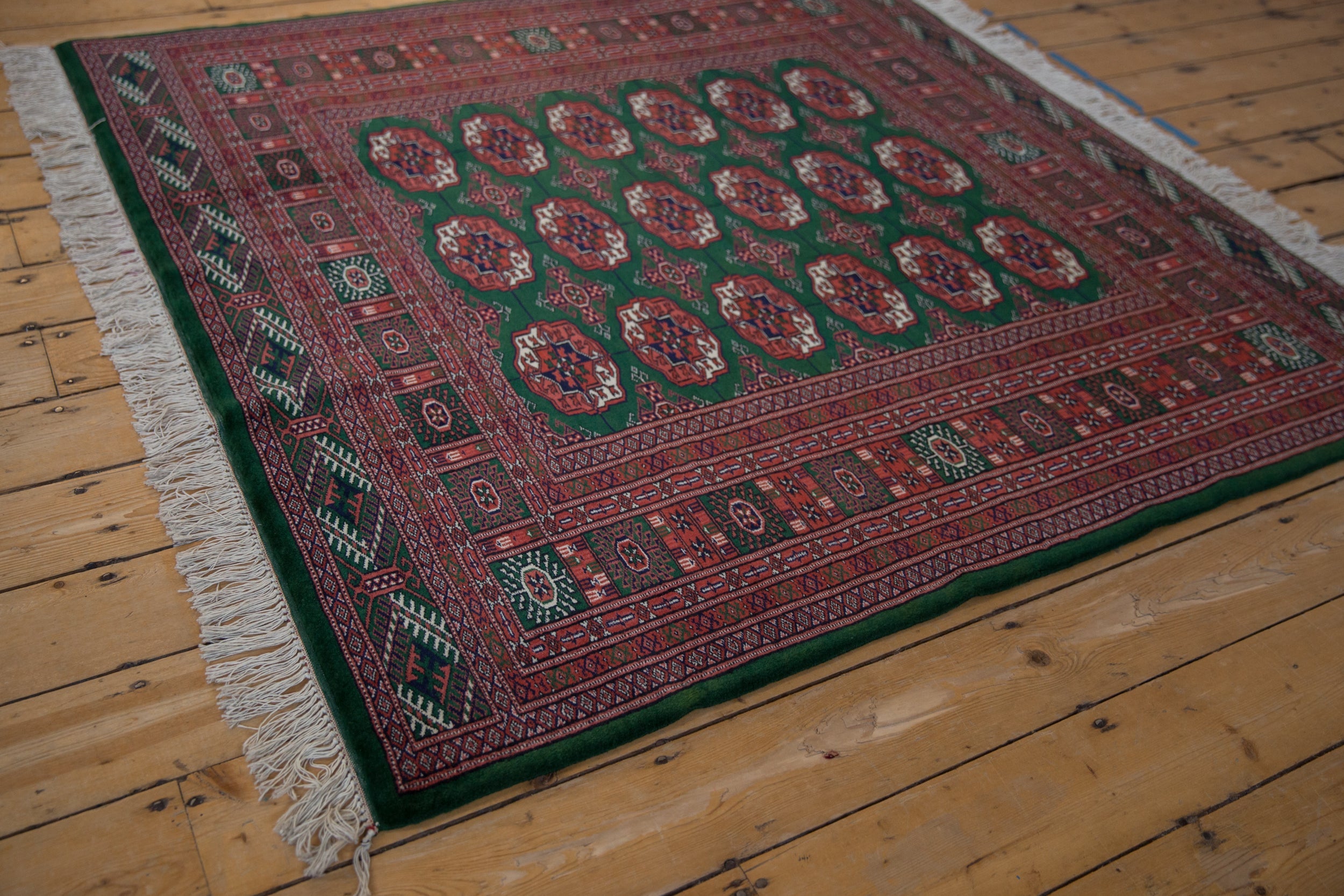 5x5 Vintage Fine Bokhara Square Rug by Old New House® - product image 7 for Resin Society