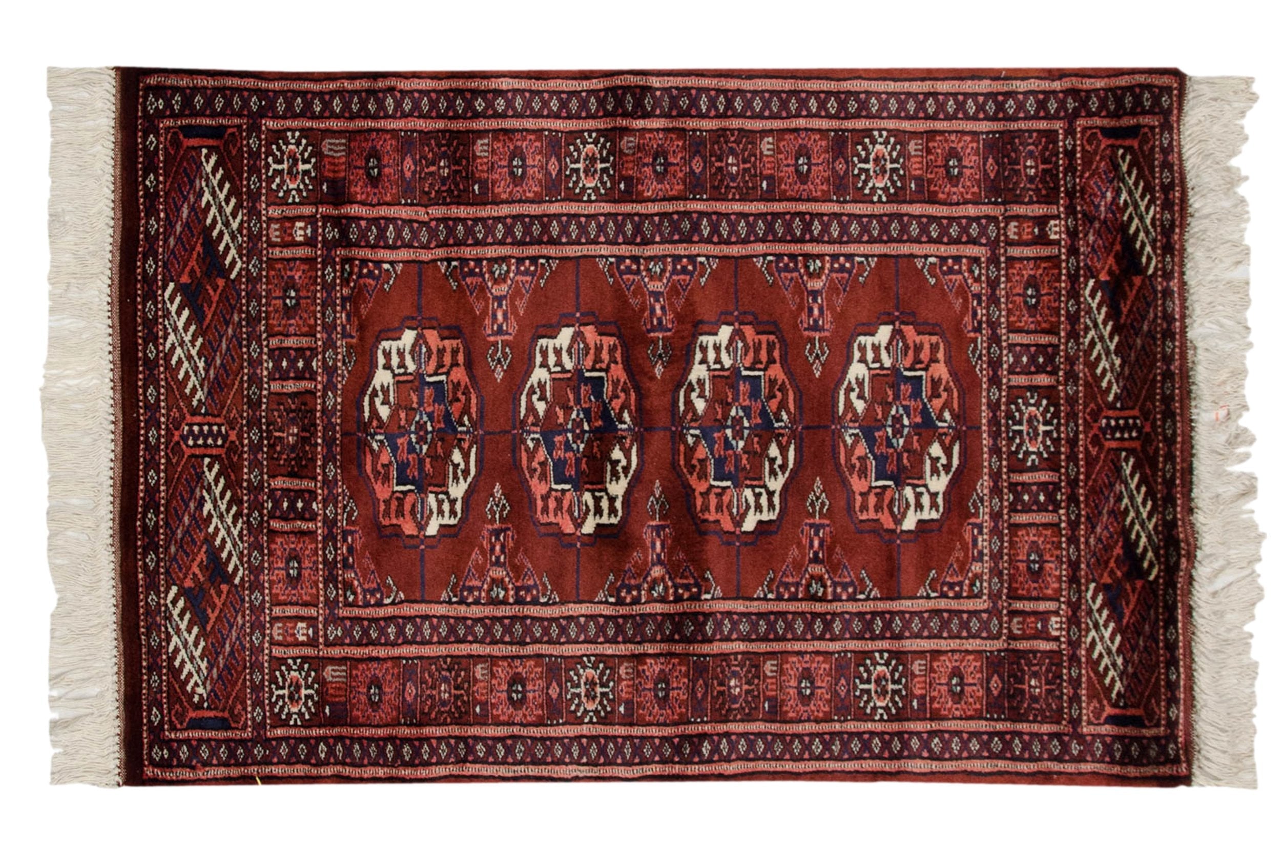 2x3 Vintage Fine Bokhara Rug Mat