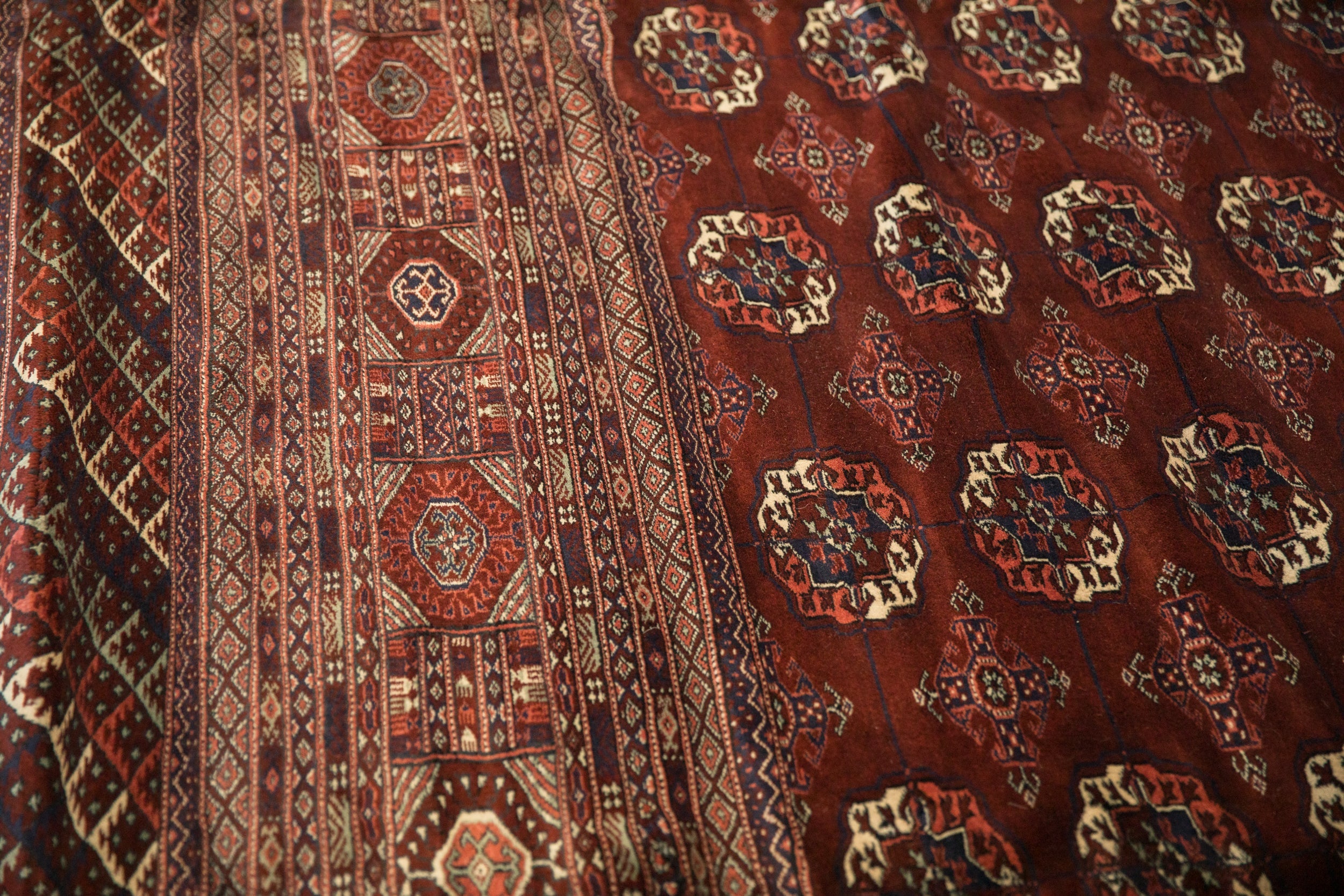 12x14.5 Vintage Fine Bokhara Carpet by Old New House® - product image 3 for Resin Society