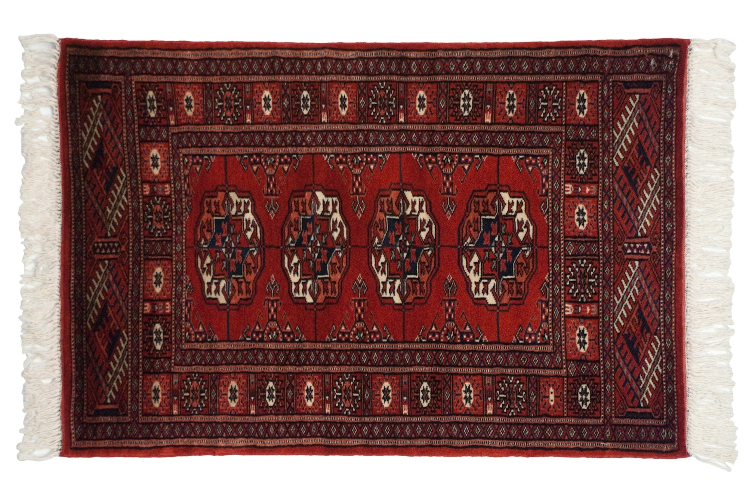2x3.5 Vintage Fine Bokhara Rug