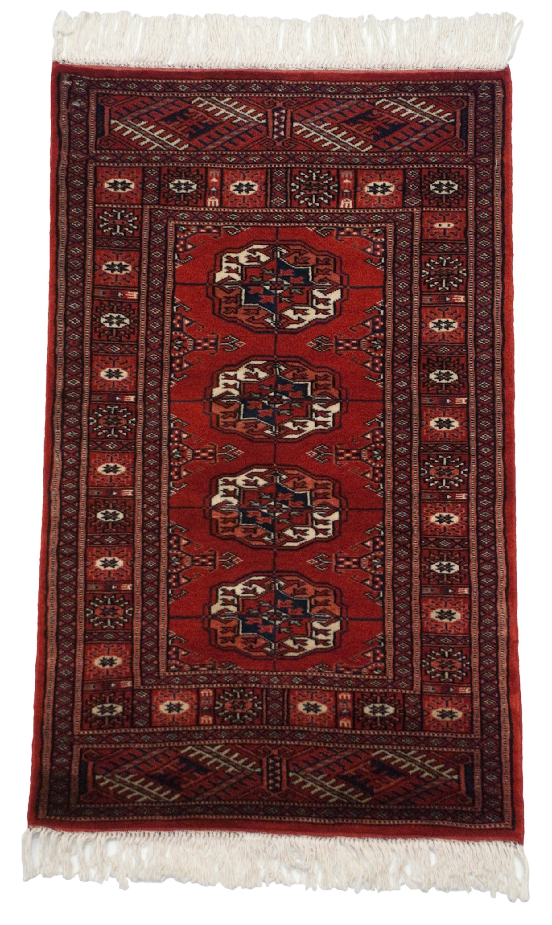 2x3.5 Vintage Fine Bokhara Rug