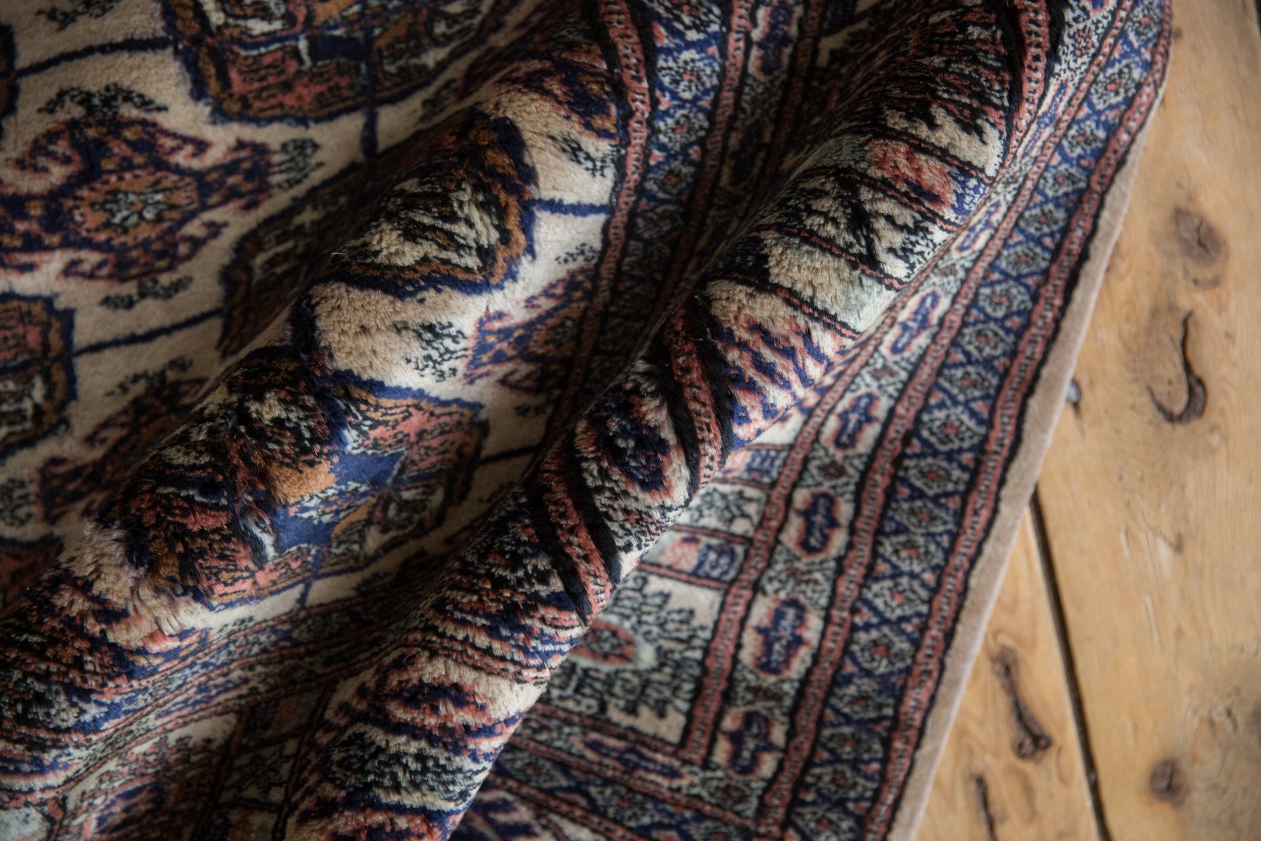 4x6.5 Vintage Fine Bokhara Rug by Old New House® - product image 8 for Resin Society