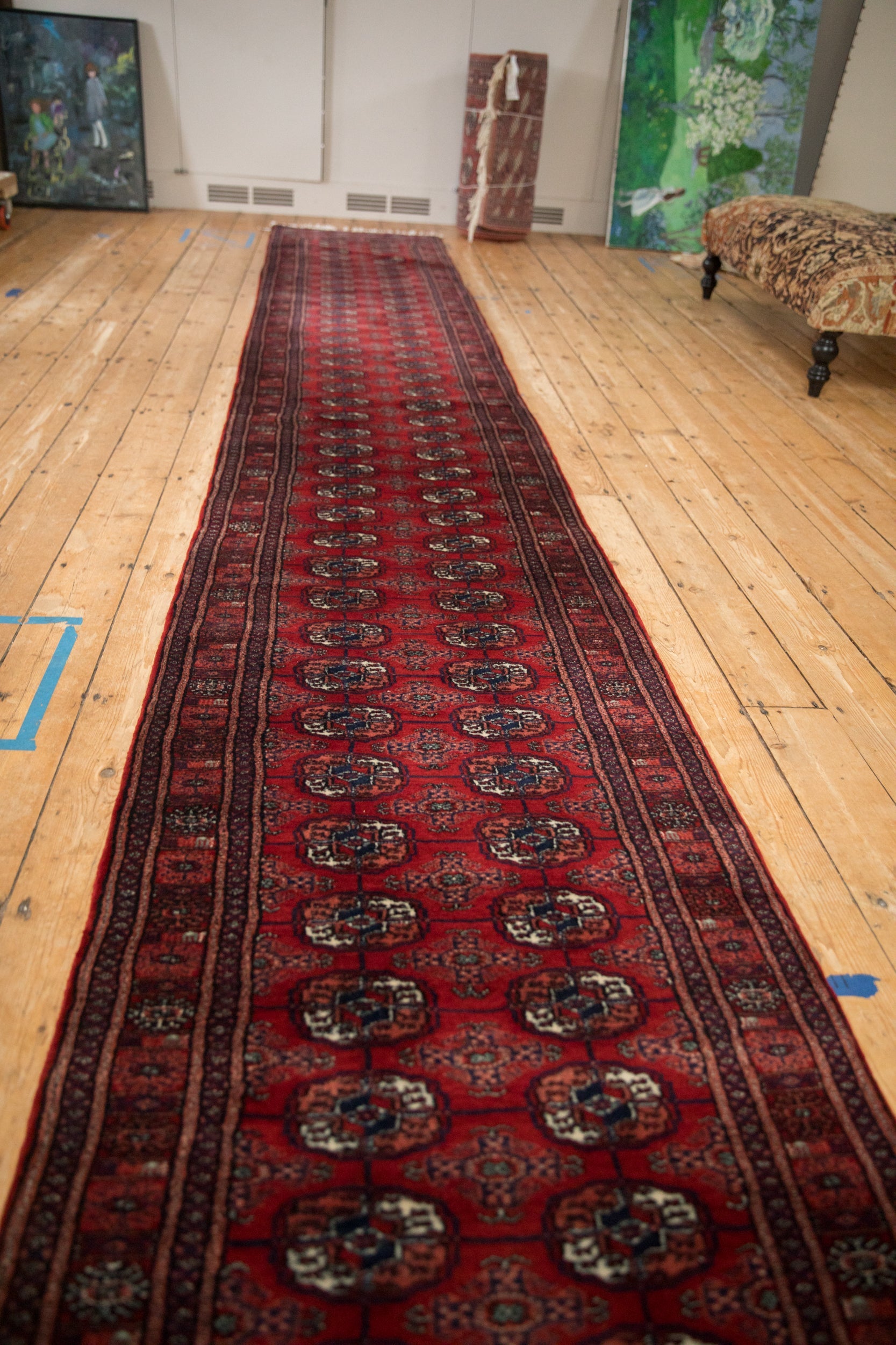 2.5x24 Vintage Fine Bokhara Rug Runner by Old New House® - product image 11 for Resin Society