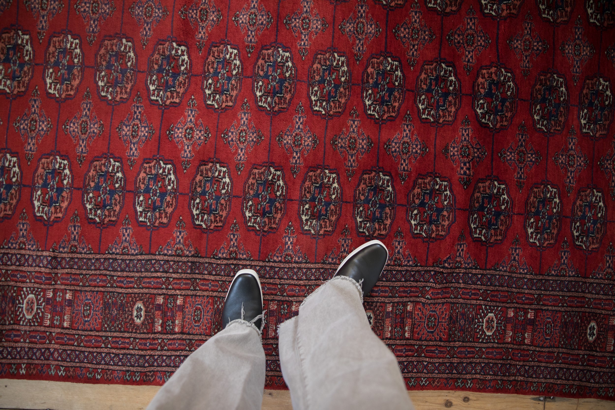 5x14 Vintage Fine Bokhara Rug Runner by Old New House® - product image 2 for Resin Society