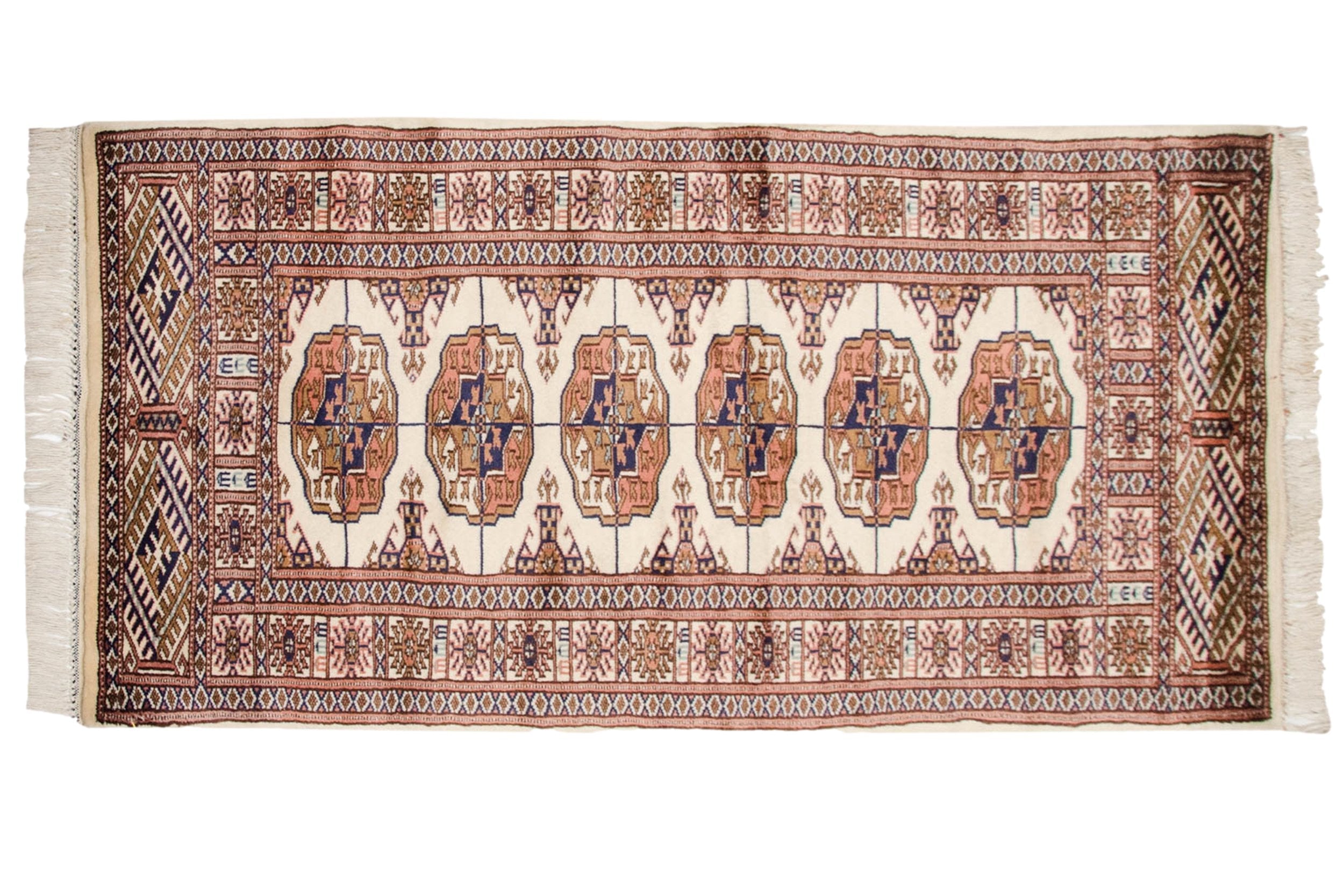 2x4.5 Vintage Fine Bokhara Rug Runner by Old New House® - product image 2 for Resin Society