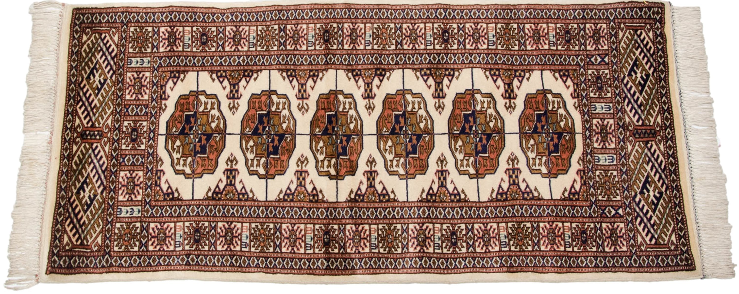 2x4.5 Vintage Fine Bokhara Rug Runner by Old New House® - product image 3 for Resin Society