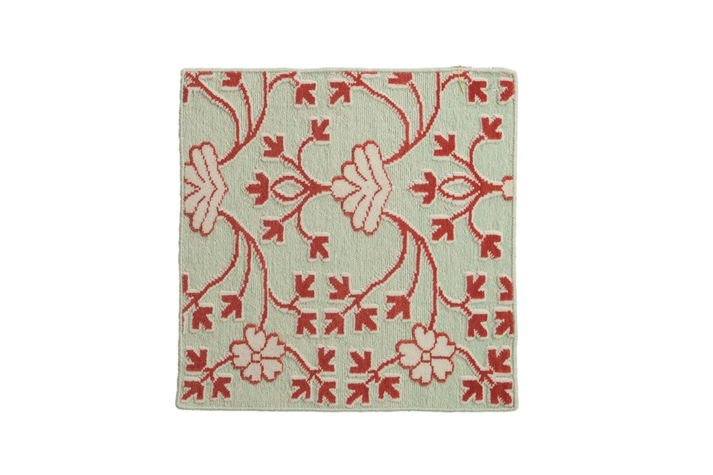 2x2 New Indian Samarkand Design Square Rug Mat