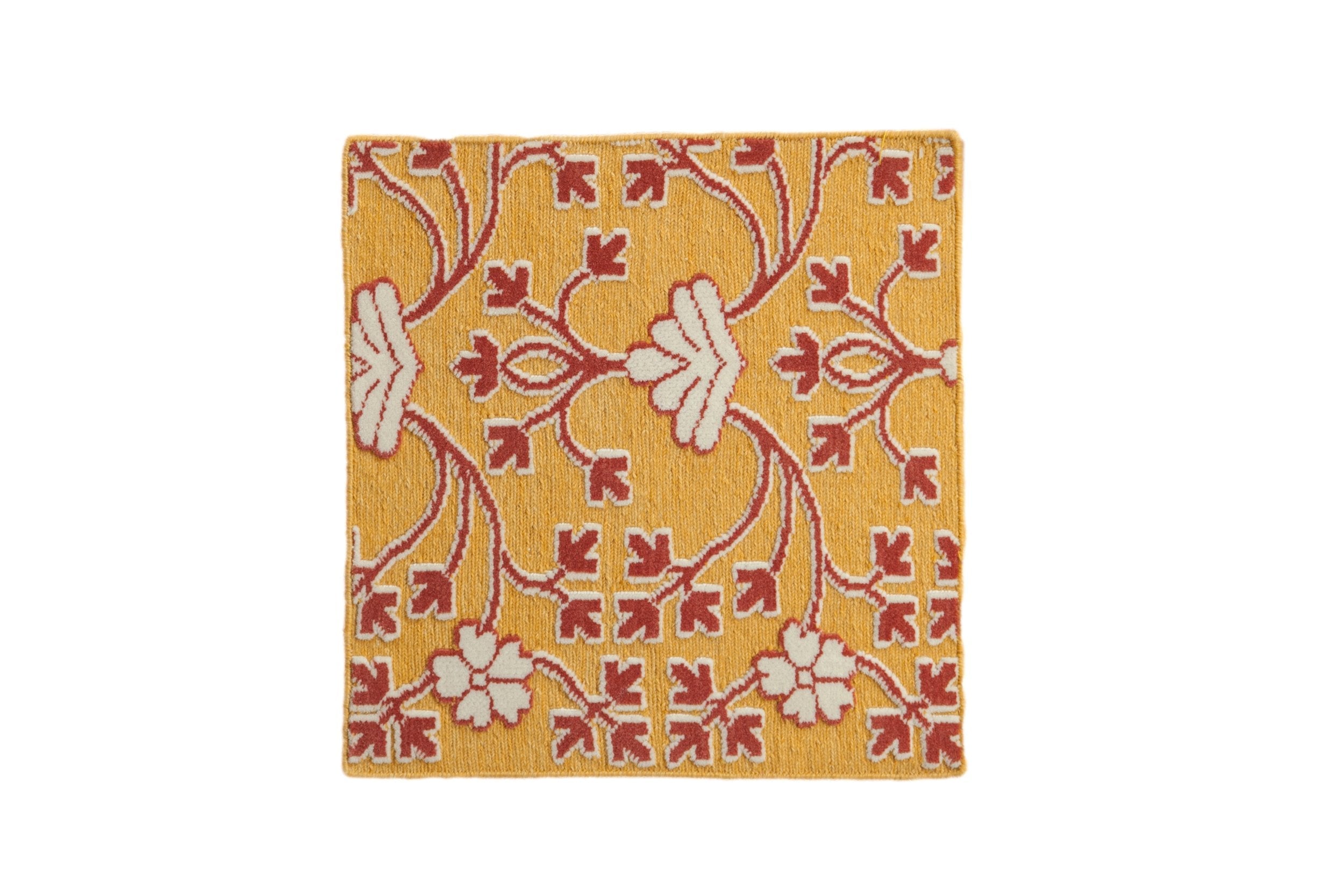 2x2 New Indian Samarkand Design Square Rug Mat