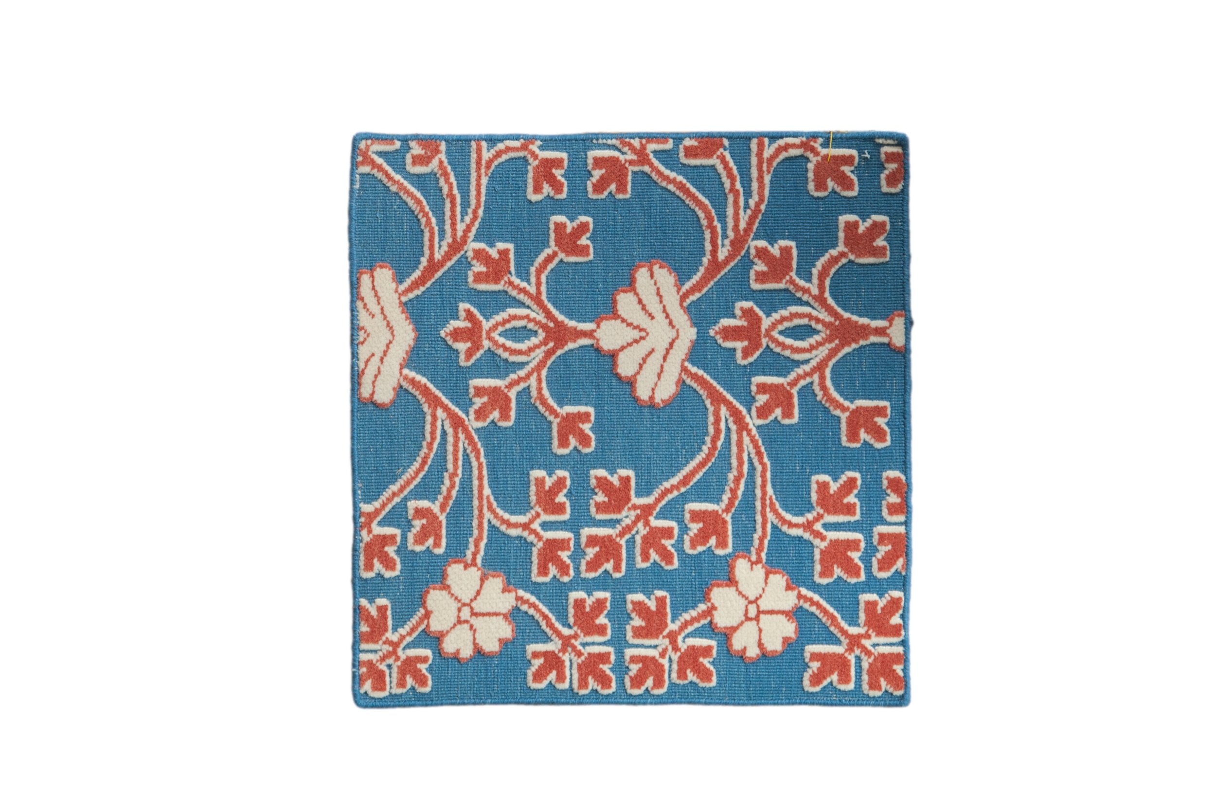 2x2 New Indian Samarkand Design Square Rug Mat
