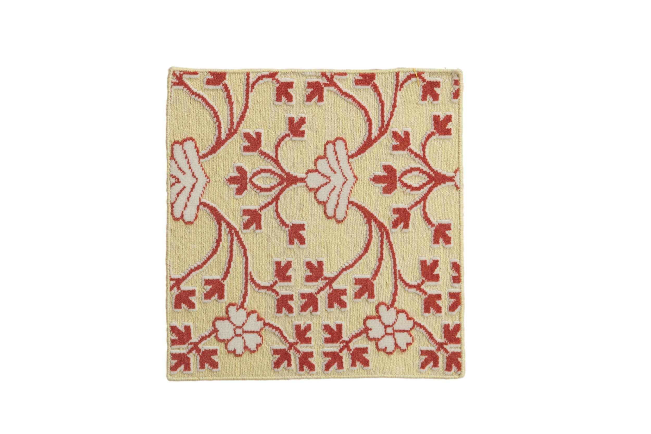 2x2 New Indian Samarkand Design Square Rug Mat