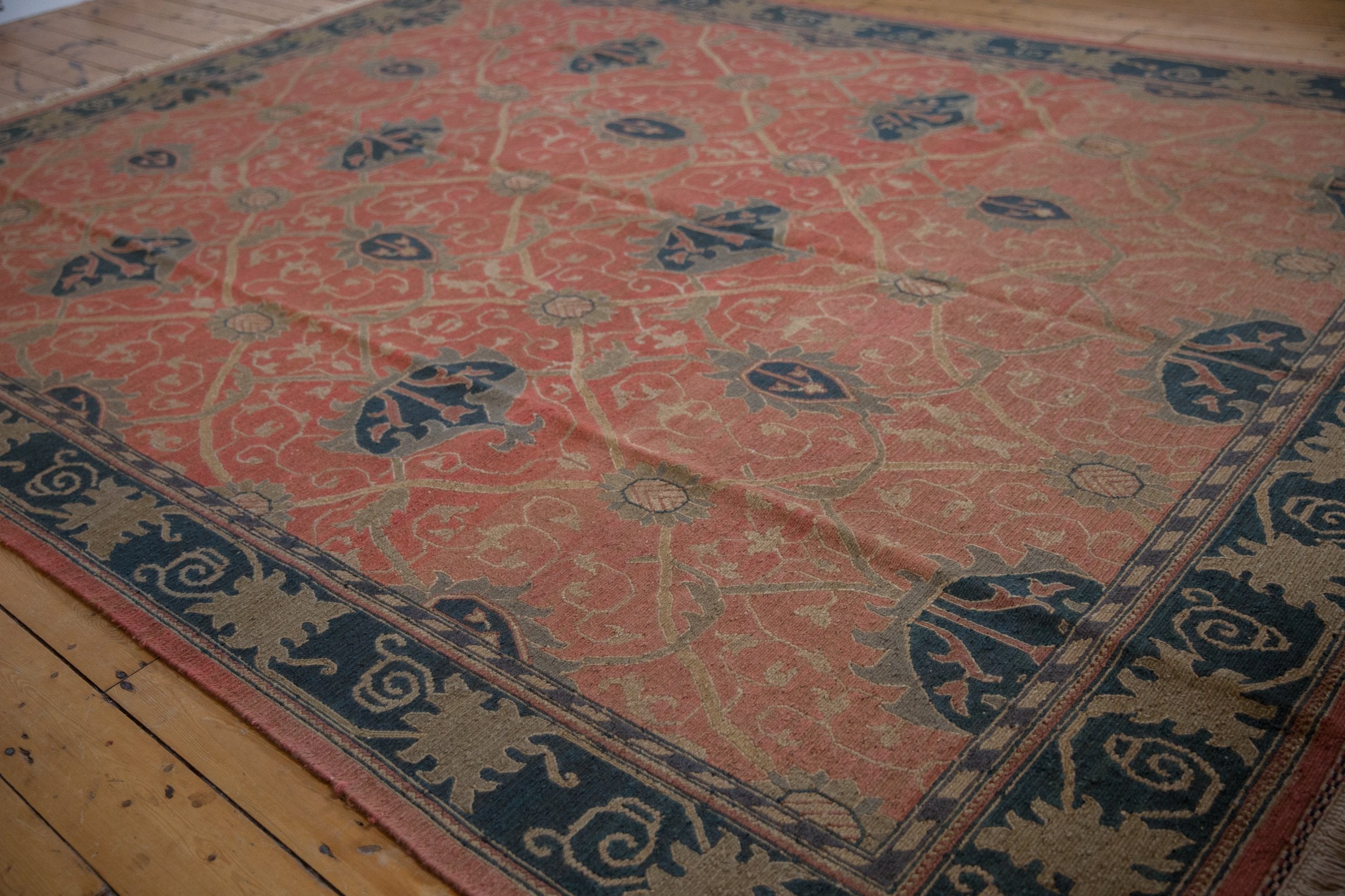 9x12 Vintage Tea Washed Indian Arts And Crafts Soumac Design Carpet by Old New House® - product image 3 for Resin Society