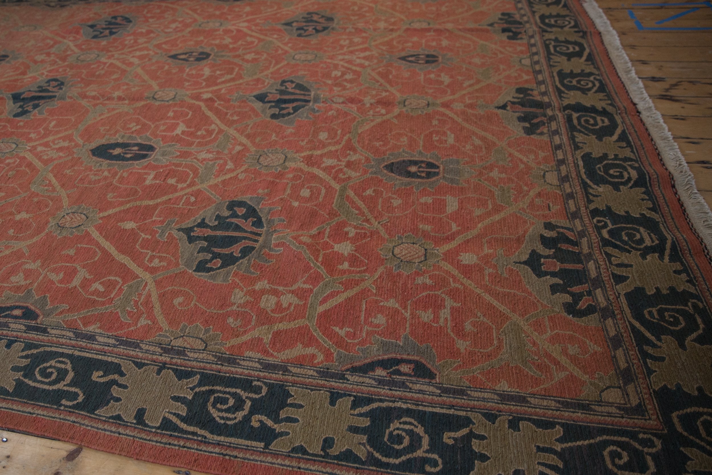 9x12 Vintage Tea Washed Indian Arts And Crafts Soumac Design Carpet by Old New House® - product image 8 for Resin Society