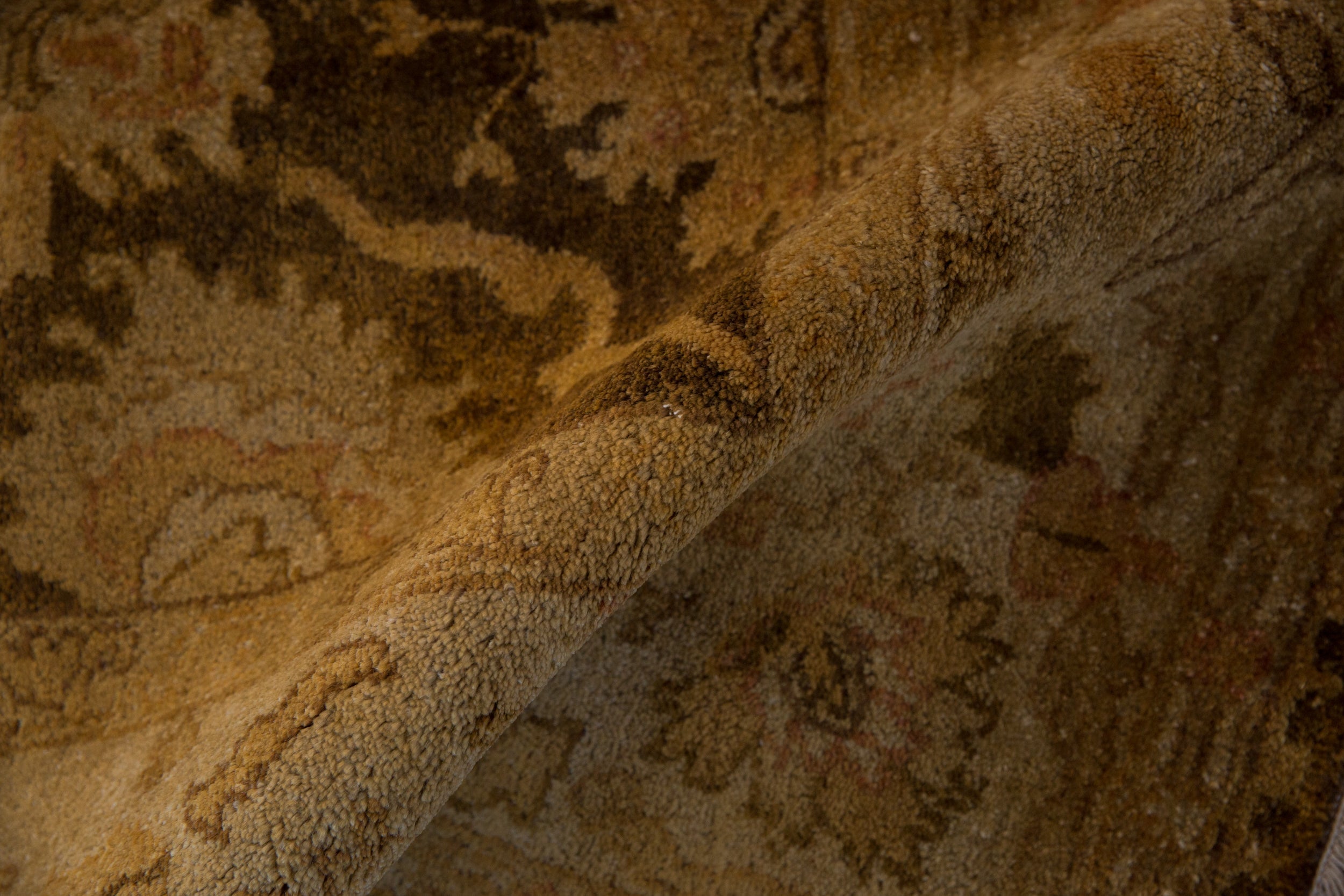 6x9.5 Gold Wash Indian Oushak Design Carpet by Old New House® - product image 8 for Resin Society