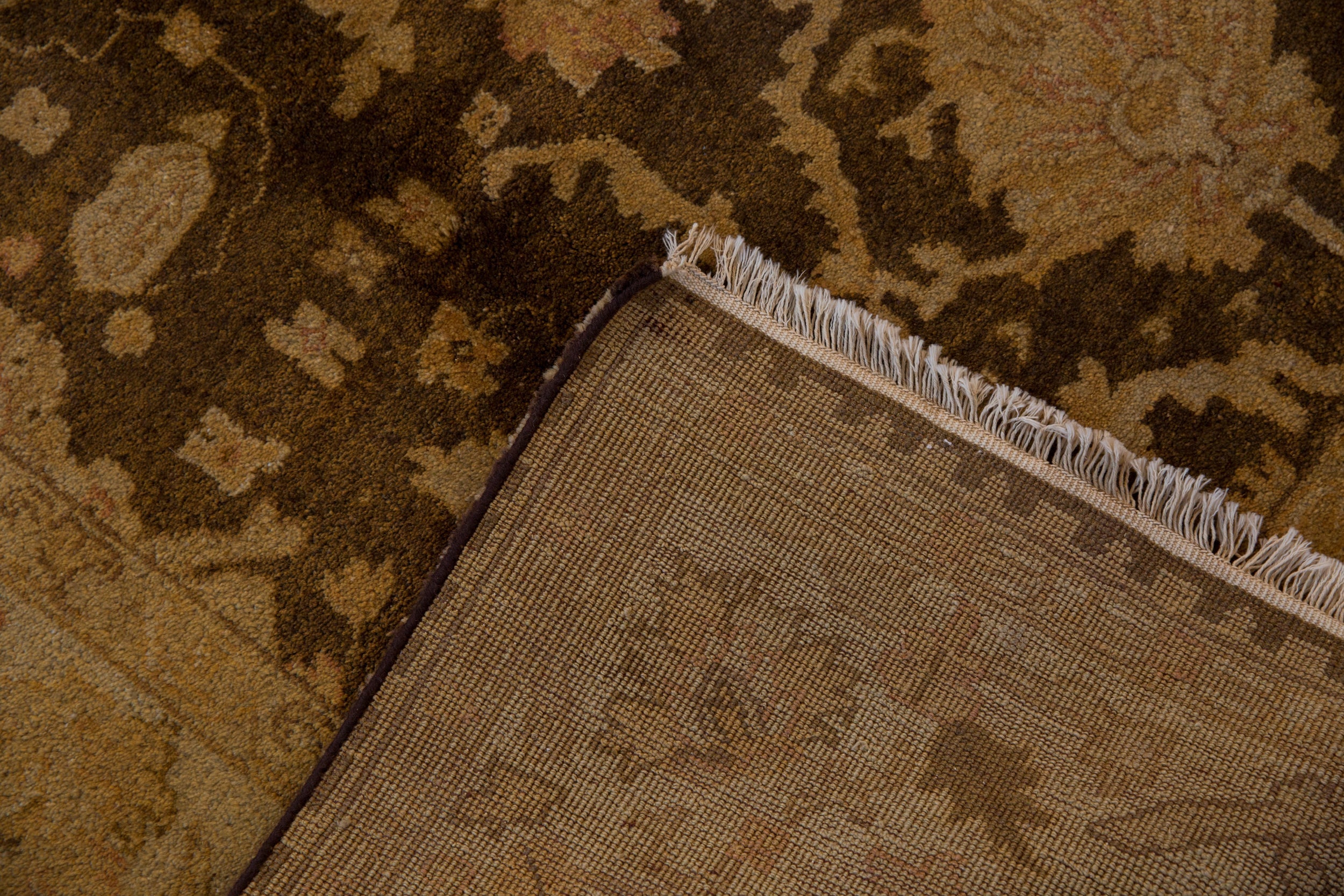 6x9.5 Gold Wash Indian Oushak Design Carpet by Old New House® - product image 9 for Resin Society