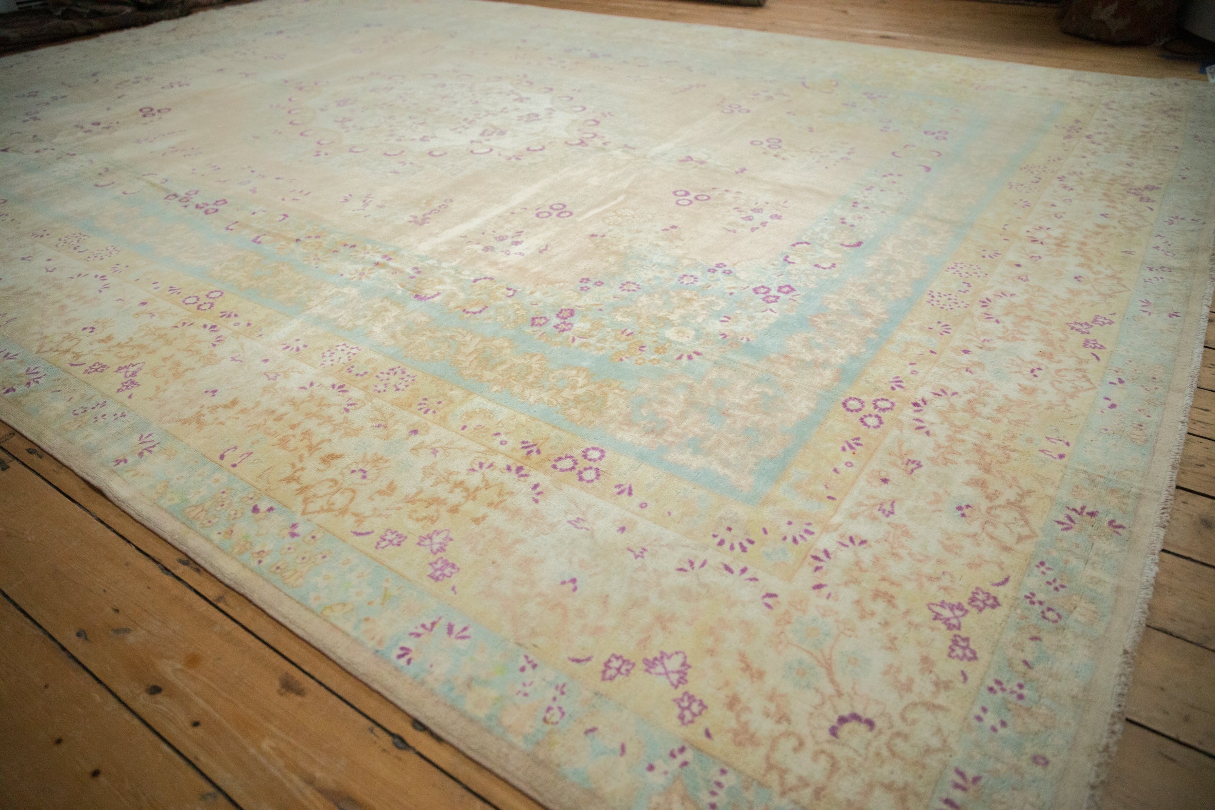 10x14 Vintage Distressed Bulgarian Kerman Design Carpet by Old New House® - product image 3 for Resin Society
