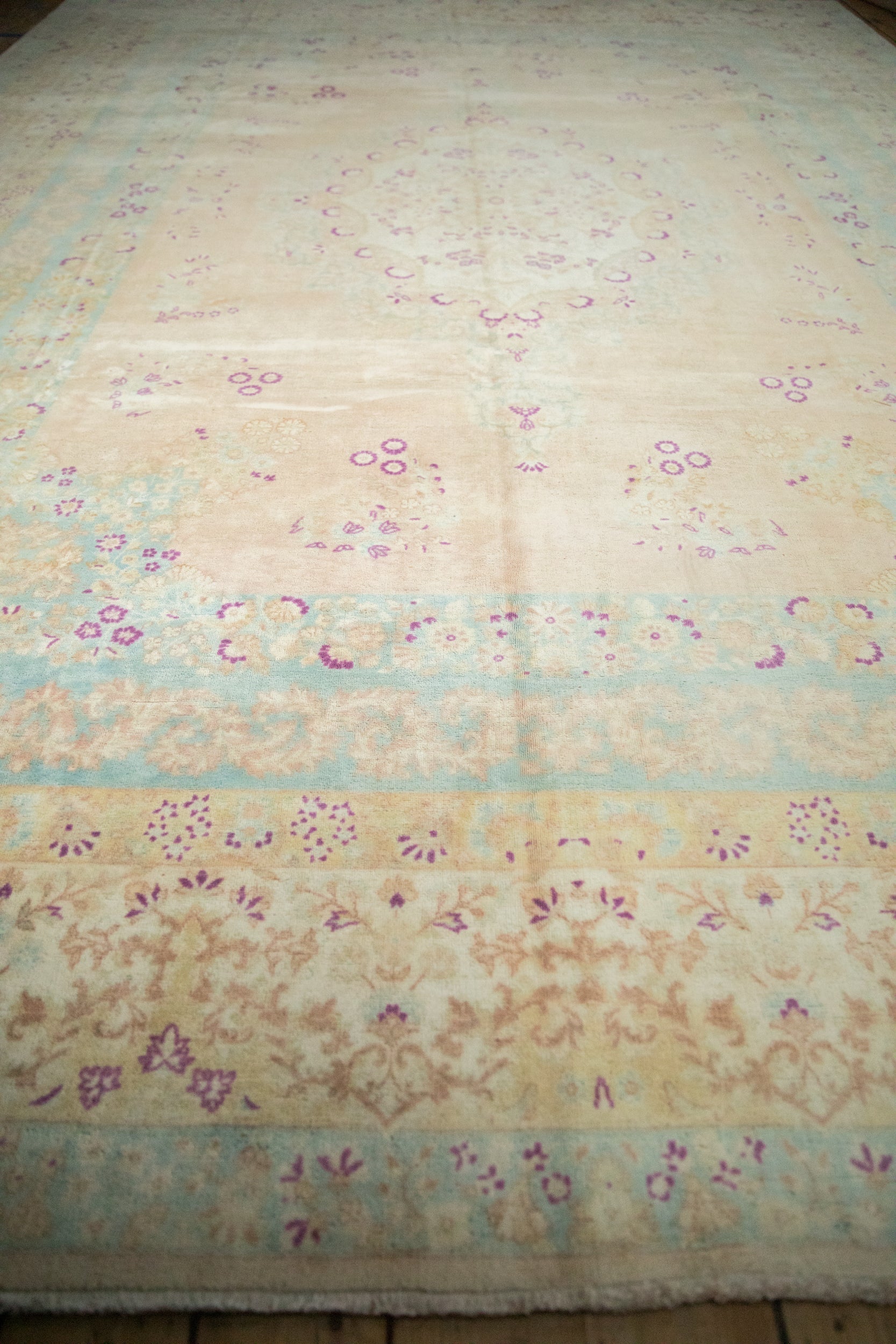 10x14 Vintage Distressed Bulgarian Kerman Design Carpet by Old New House® - product image 5 for Resin Society