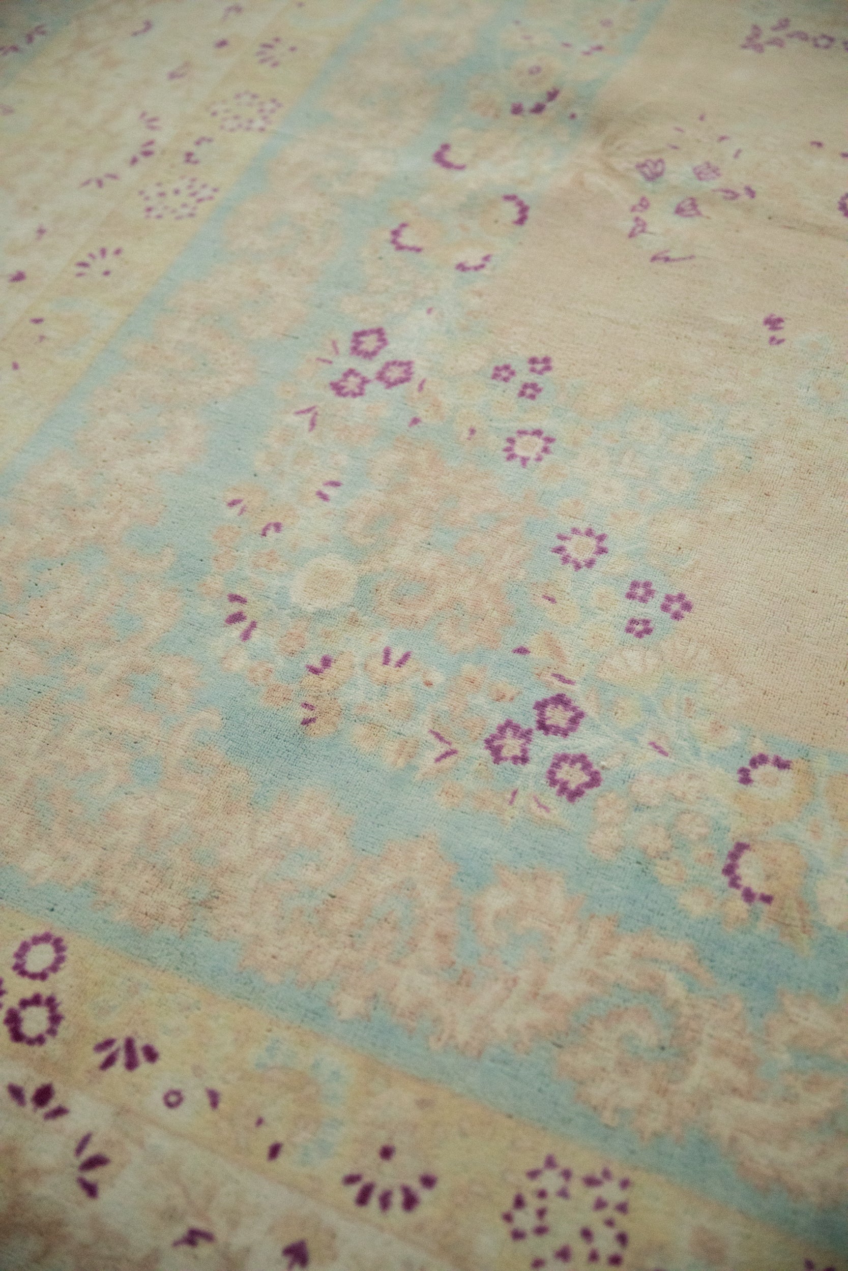 10x14 Vintage Distressed Bulgarian Kerman Design Carpet by Old New House® - product image 8 for Resin Society