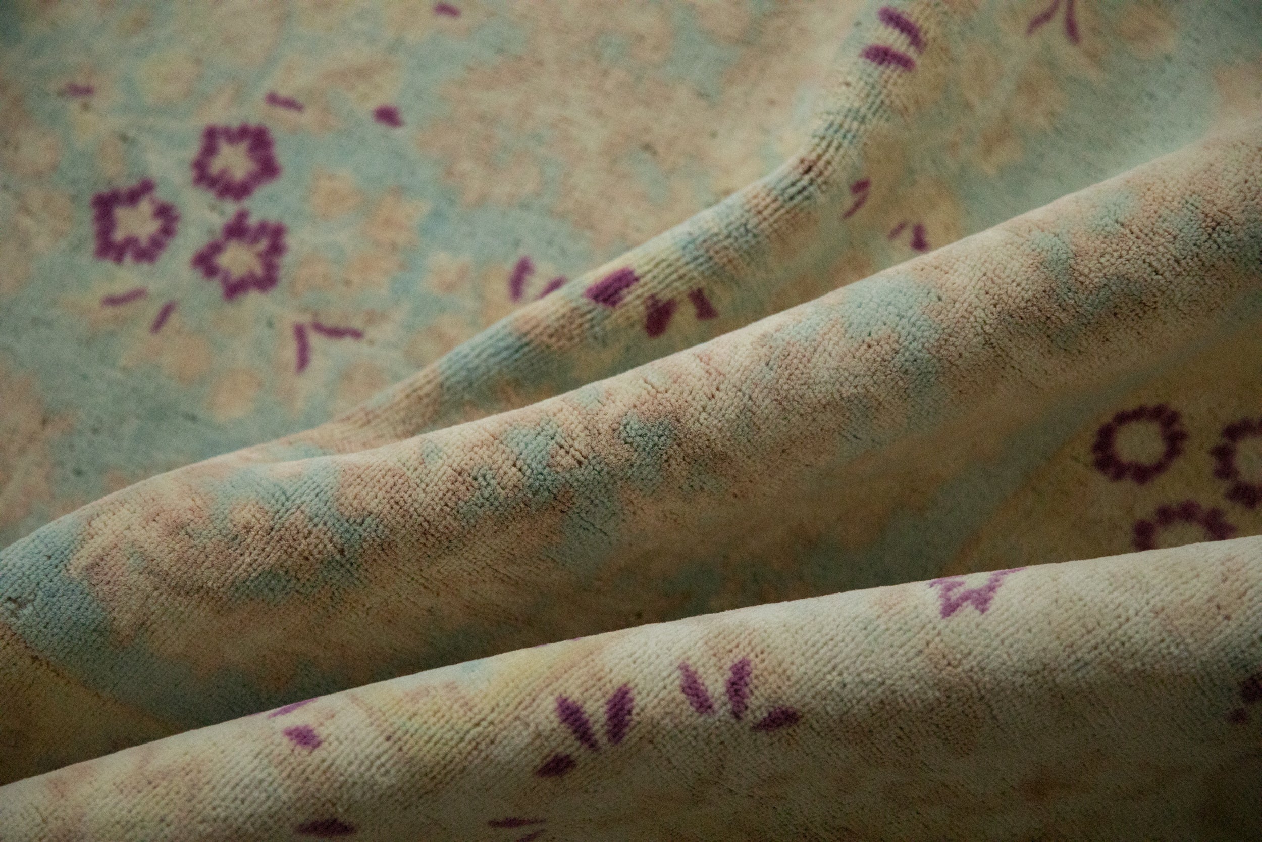 10x14 Vintage Distressed Bulgarian Kerman Design Carpet by Old New House® - product image 10 for Resin Society