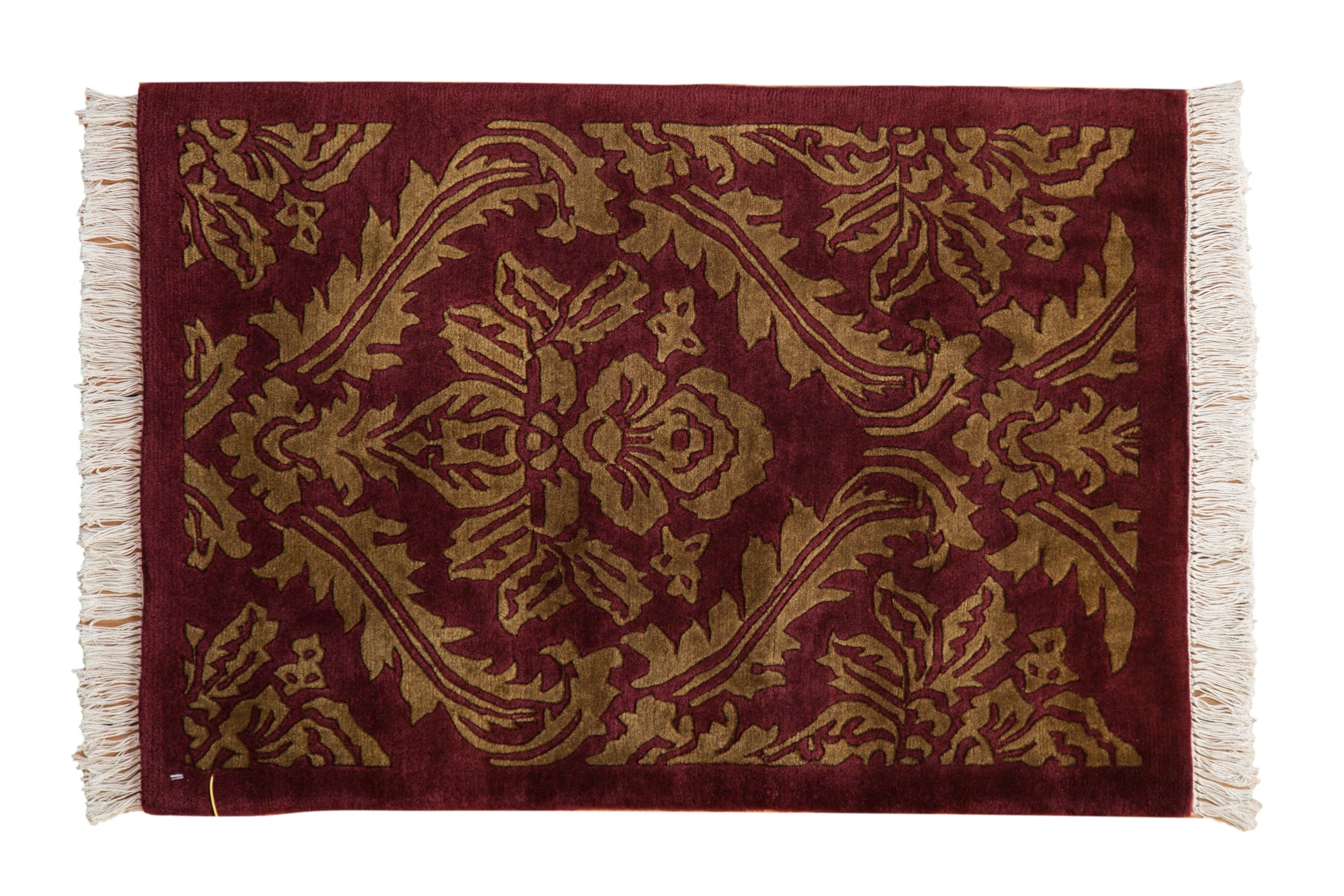 2x3 Vintage Indian Damask Design Rug Mat