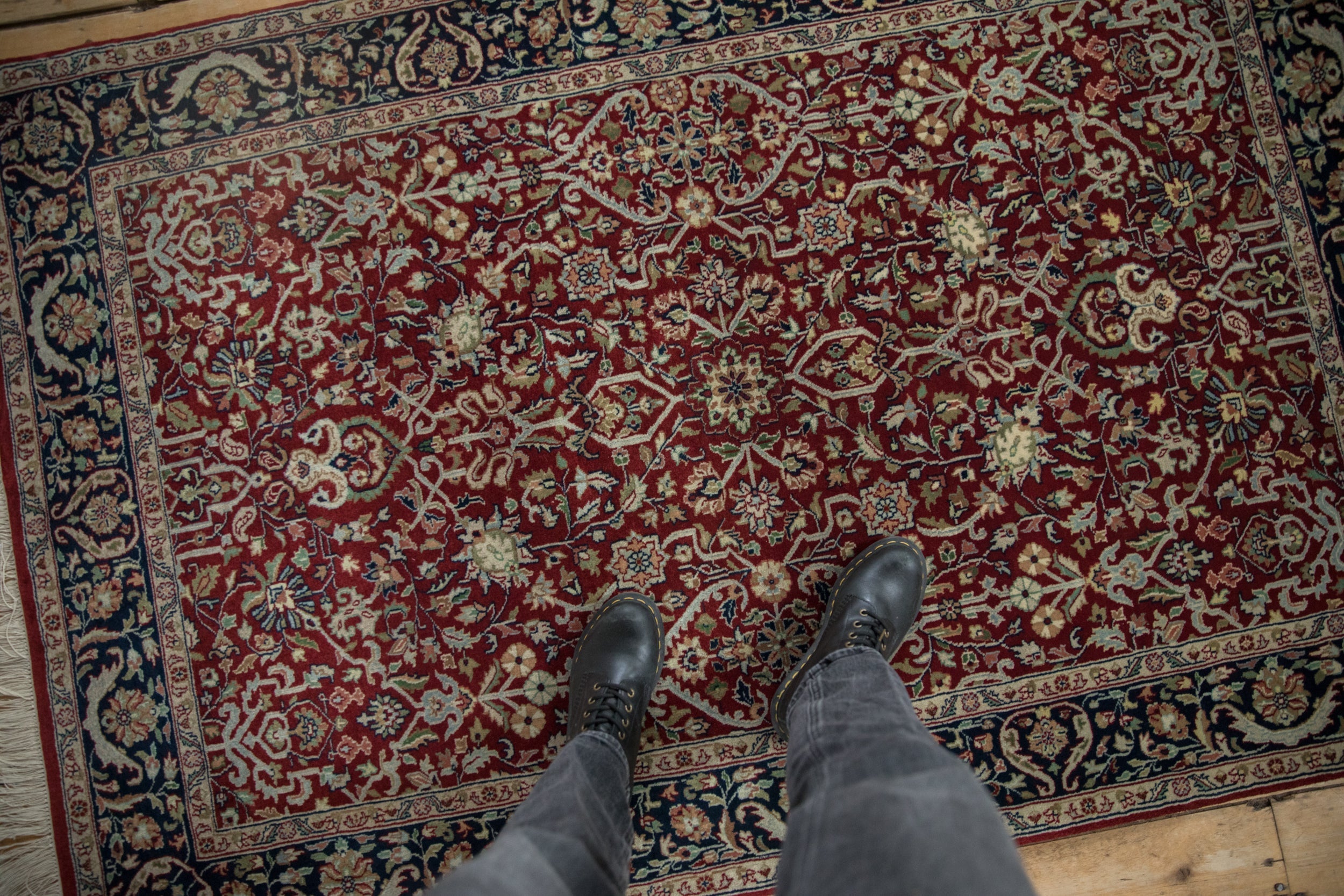4x6 Fine Indian Tabriz Design Rug by Old New House® - product image 2 for Resin Society