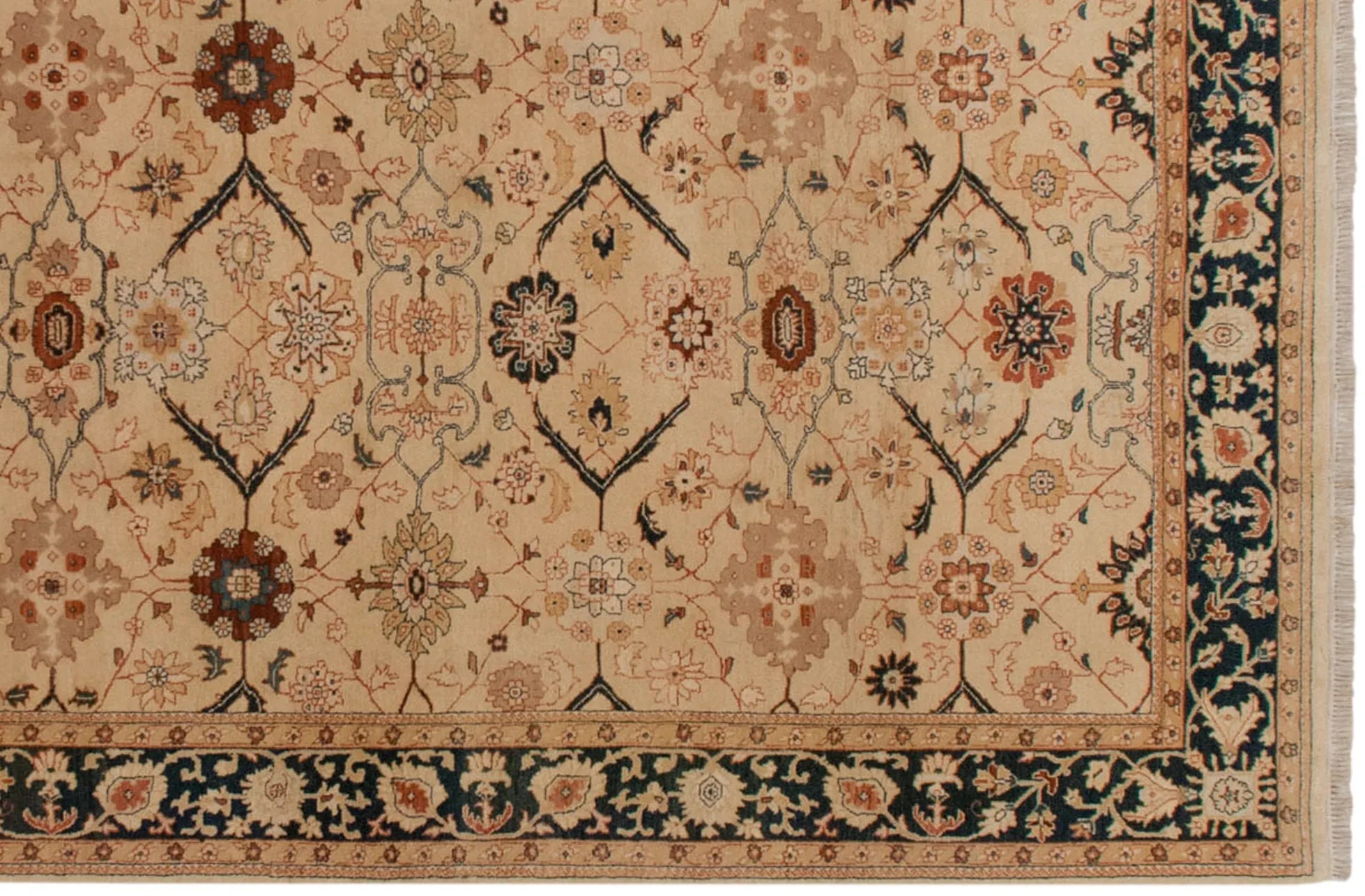 6x9.5 Vintage Indian Bijar Design Carpet by Old New House® - product image 2 for Resin Society