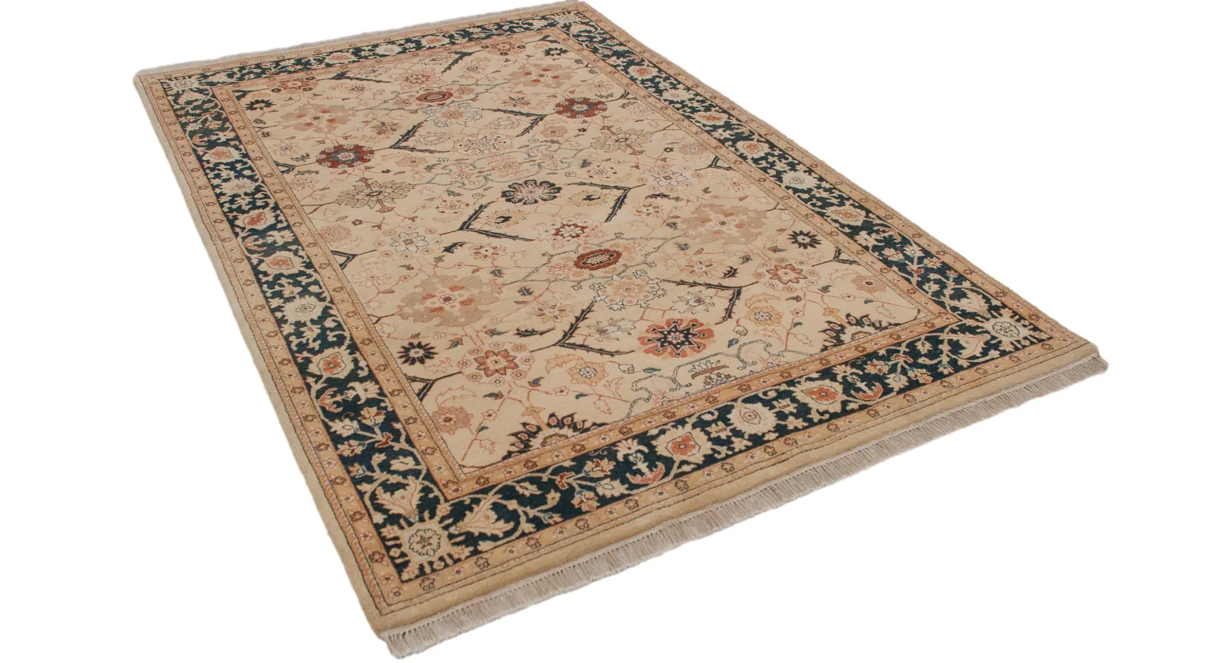 6x9.5 Vintage Indian Bijar Design Carpet by Old New House® - product image 3 for Resin Society