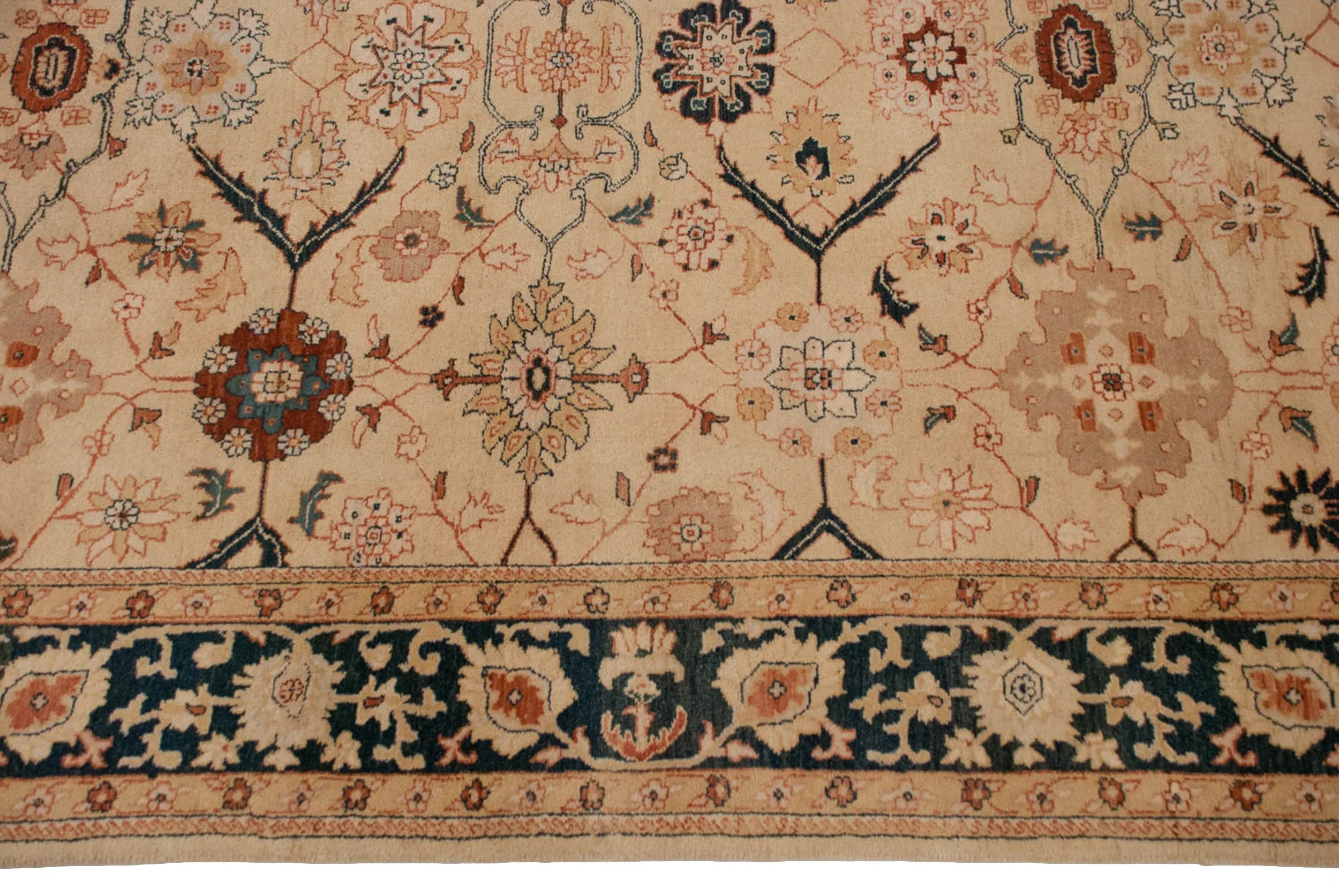 6x9.5 Vintage Indian Bijar Design Carpet by Old New House® - product image 4 for Resin Society